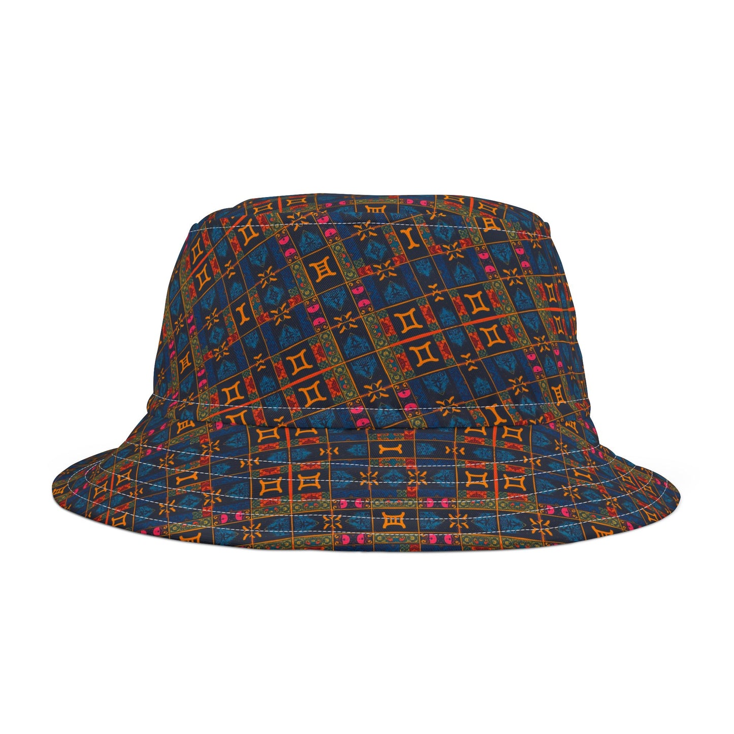 Bucket Hat, (AOP), Gemini, Zodiac v1, Shape Pattern