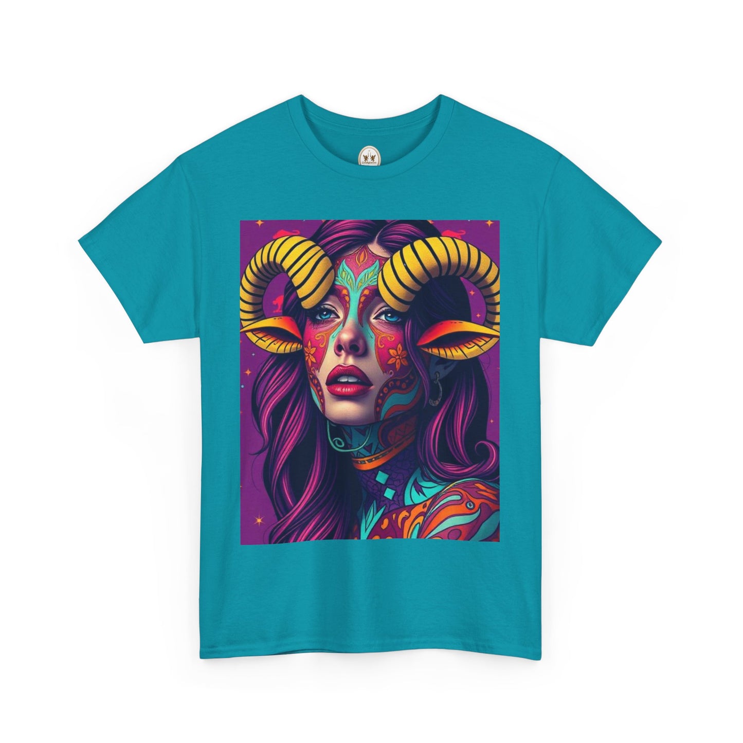 Unisex Heavy Cotton T-Shirt, Taurus, Zodiac v2, Sexy Art