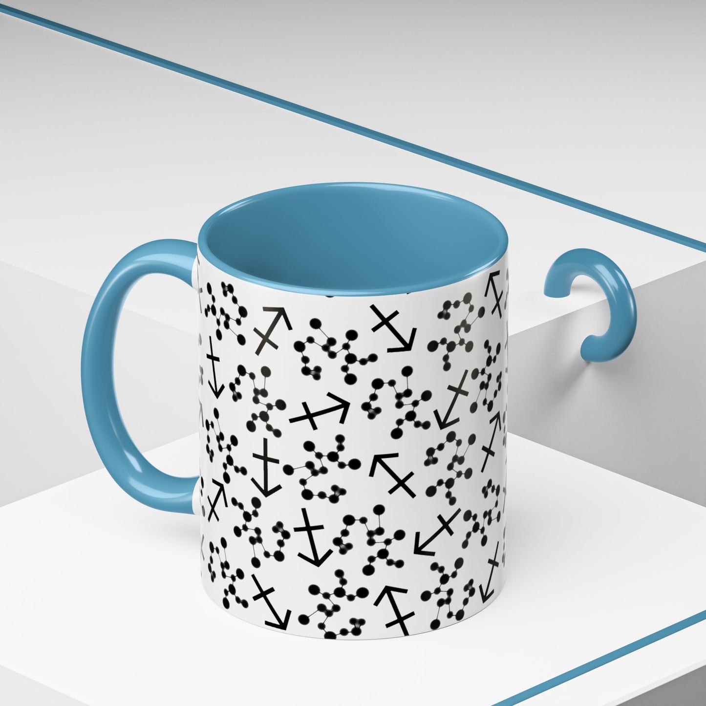 Accent Coffee Mug with the Sagittarius sign (11, 15oz)
