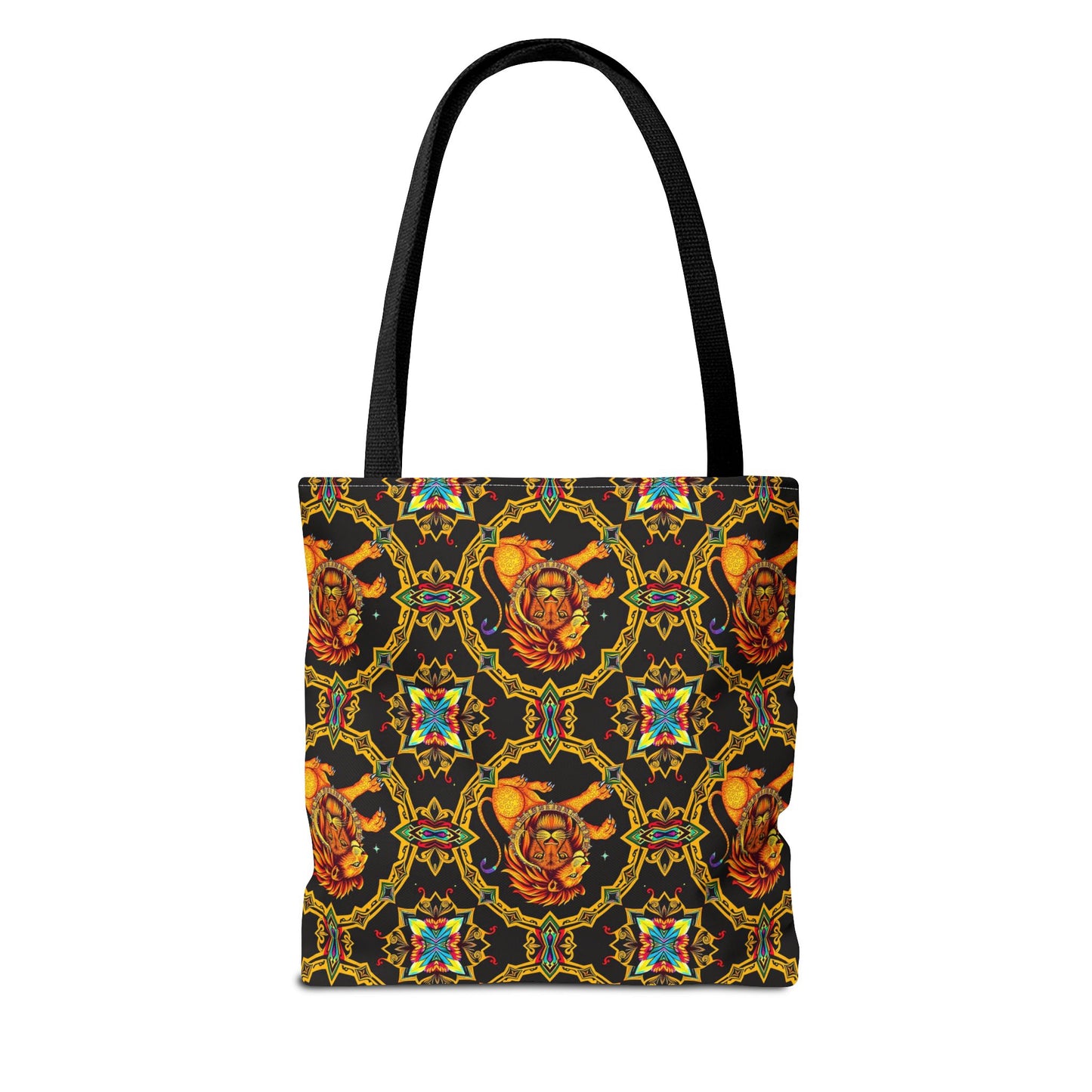 Tote Bag (AOP), Leo, Zodiac, Jewel Pattern