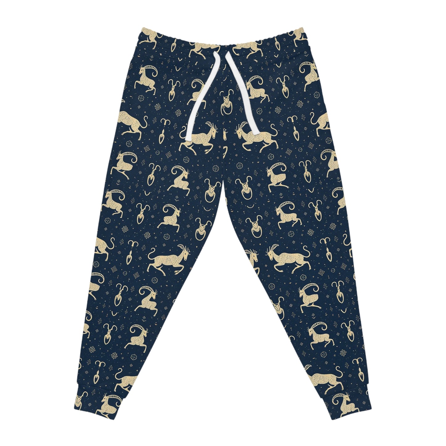 Athletic Joggers, Zodiac Design, Pattern, Capricorn, AOP