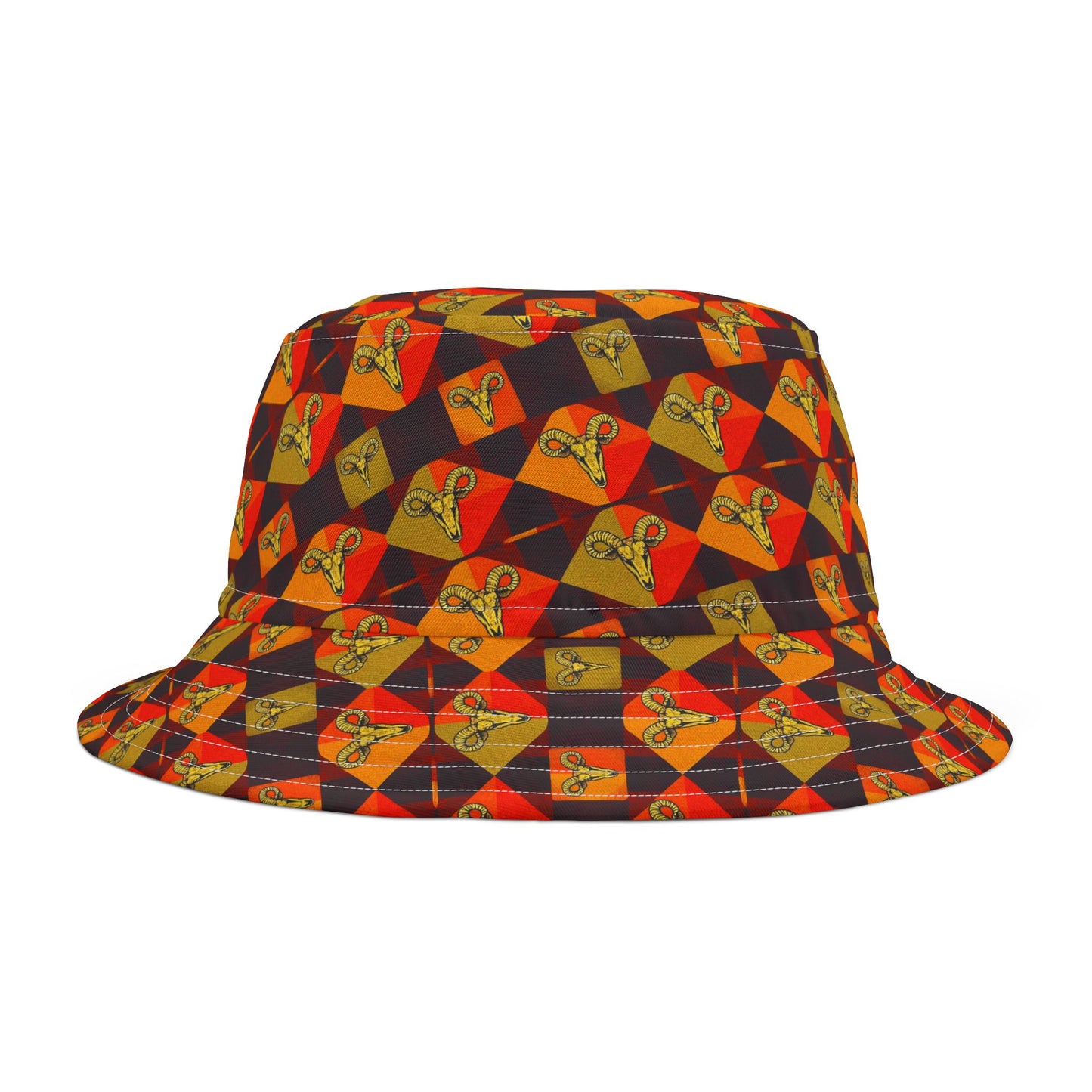 Bucket Hat, (AOP), Taurus v1, Zodiac Shape Pattern