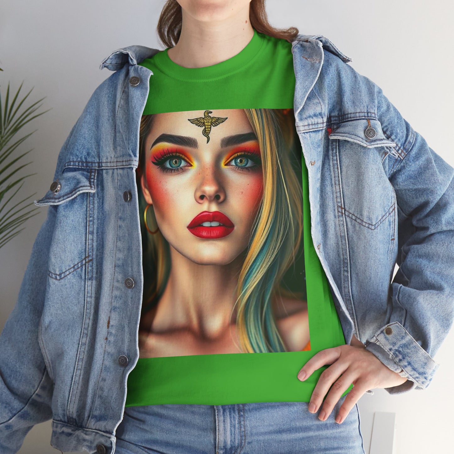 Unisex Heavy Cotton T-Shirt, Virgo, Zodiac, Sexy Art