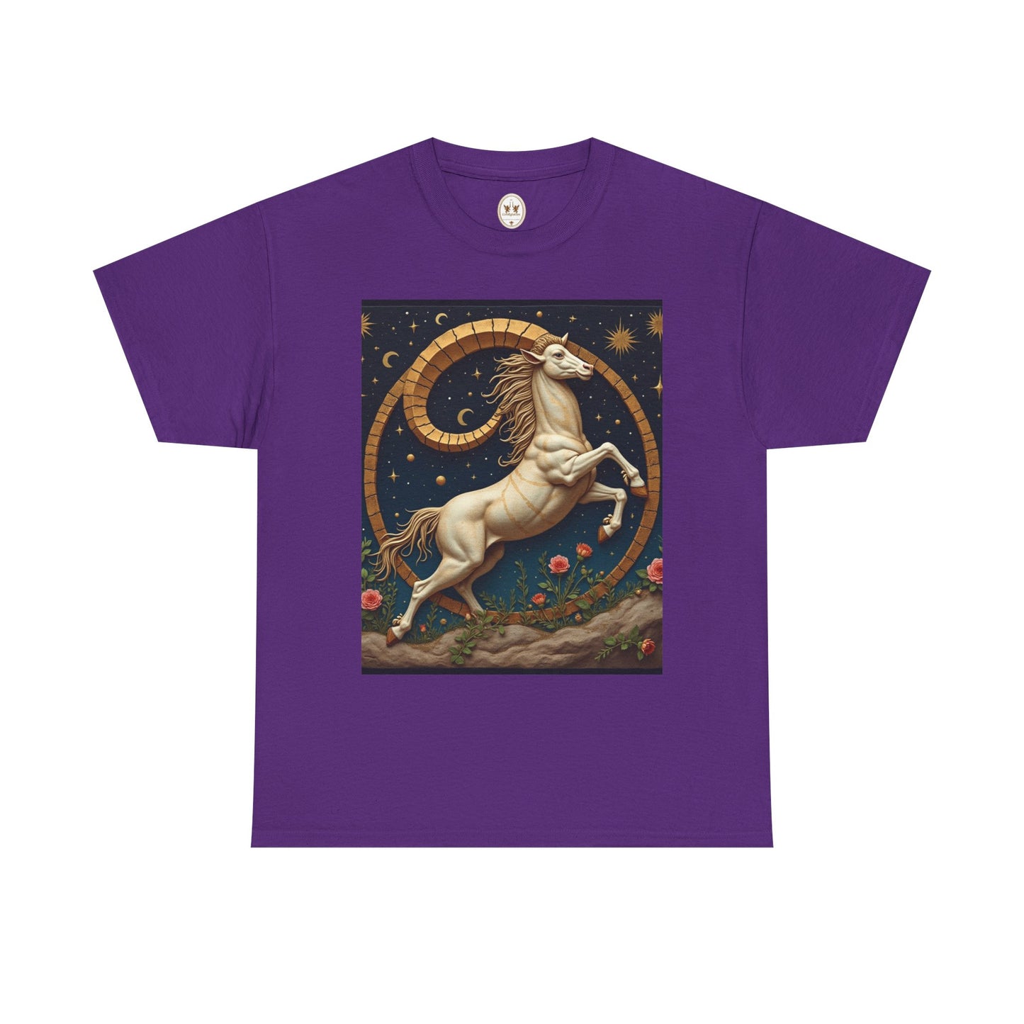 Unisex Heavy Cotton T-Shirt, Aries Animal. Zodiac Design
