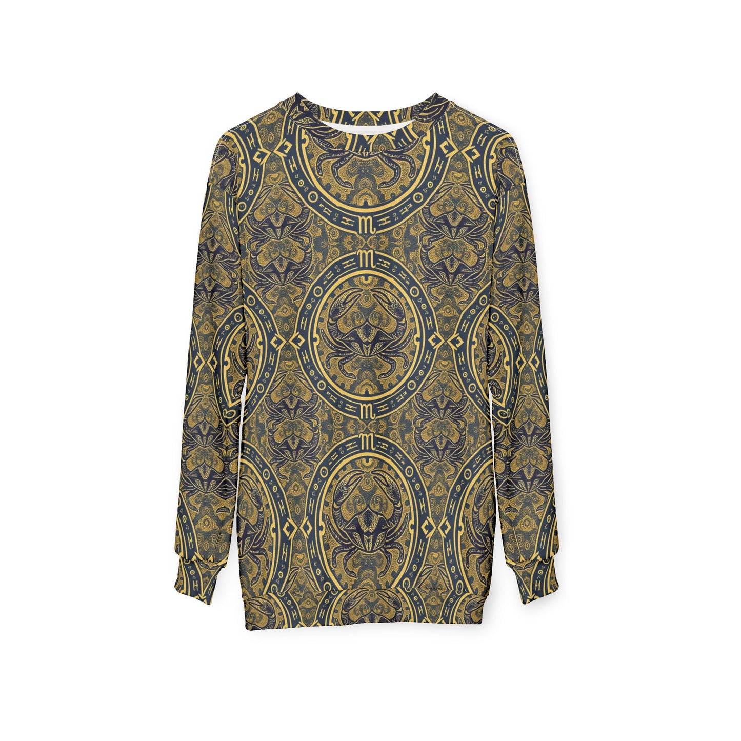 Unisex Sweatshirt, Zodiac Design, Pattern, Cancer, AOP