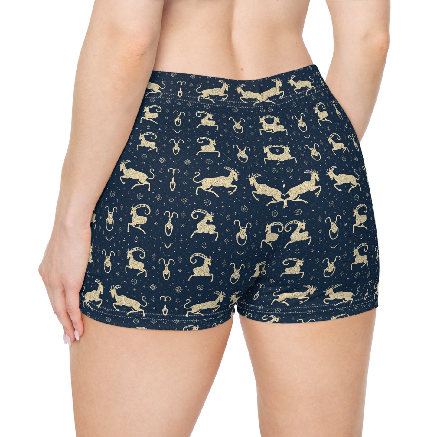 Women's Shorts, AOP, Capricorn, Zodiac, Pattern