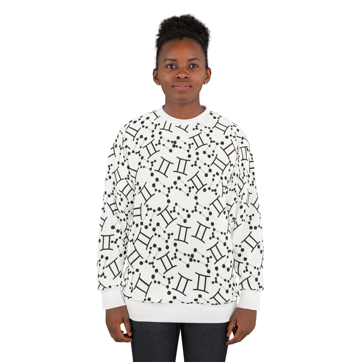 Zodiac AOP Unisex Sweatshirt Gemini Zodiac Sign
