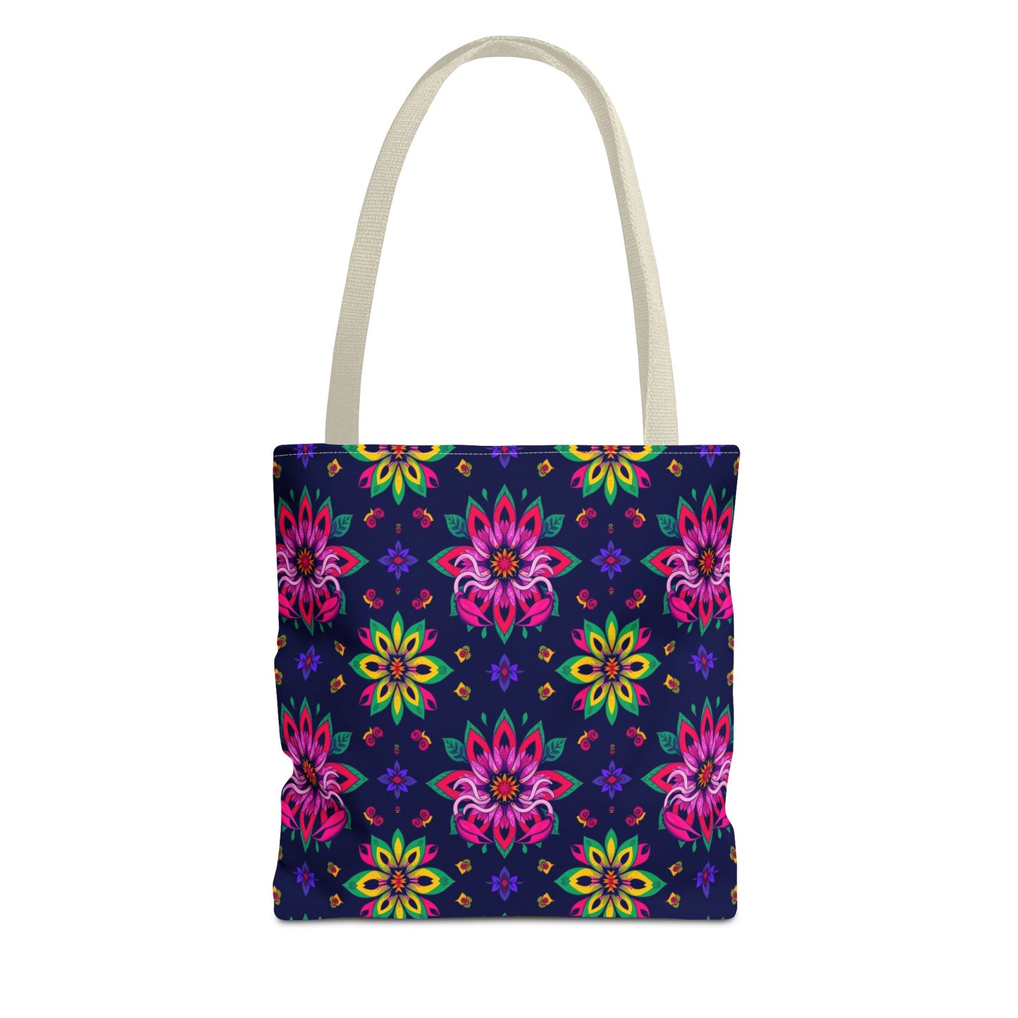 Tote Bag (AOP), Scorpio, Zodiac v2, Flower Pattern