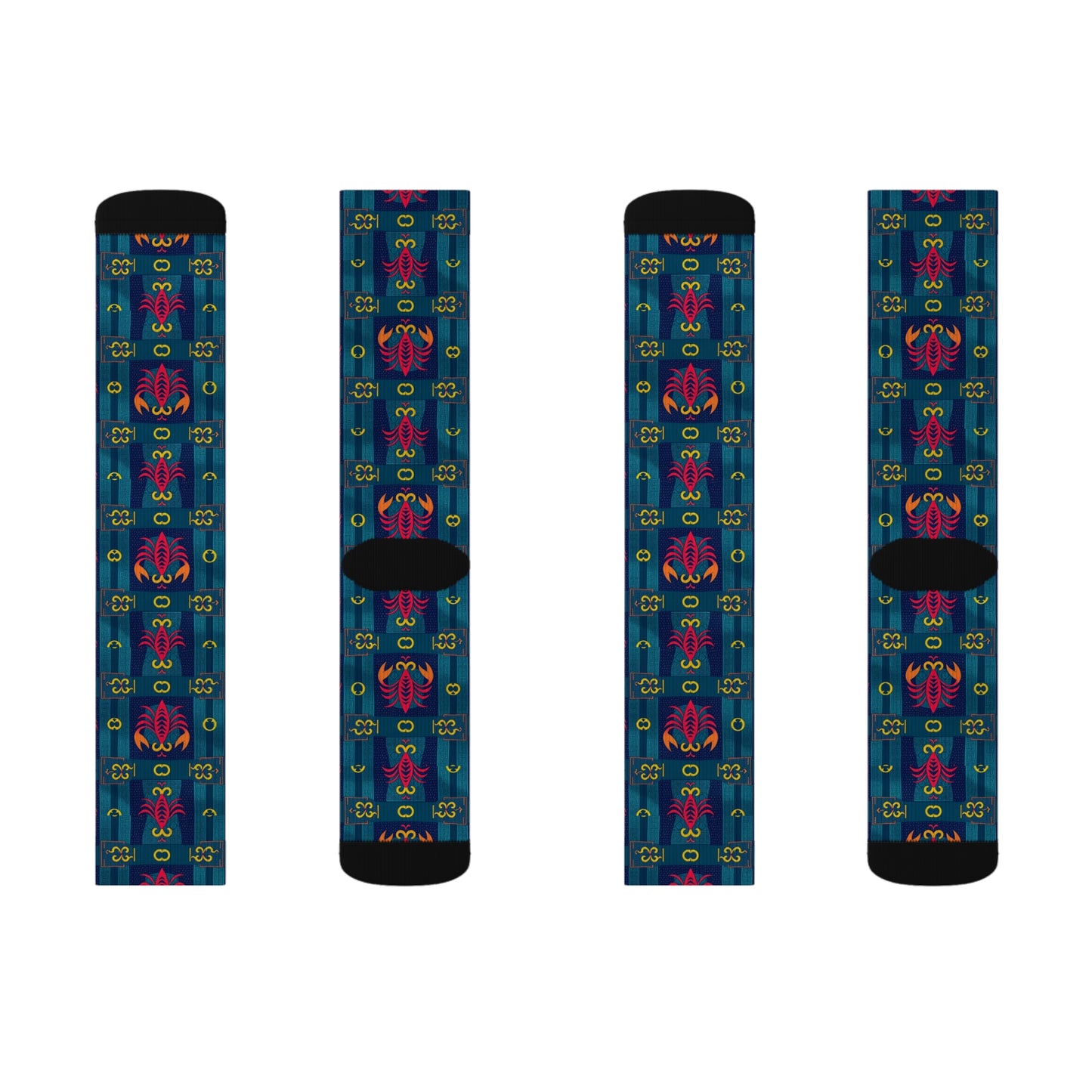 Sublimation Socks, Scorpio, Zodiac, Shapes Pattern