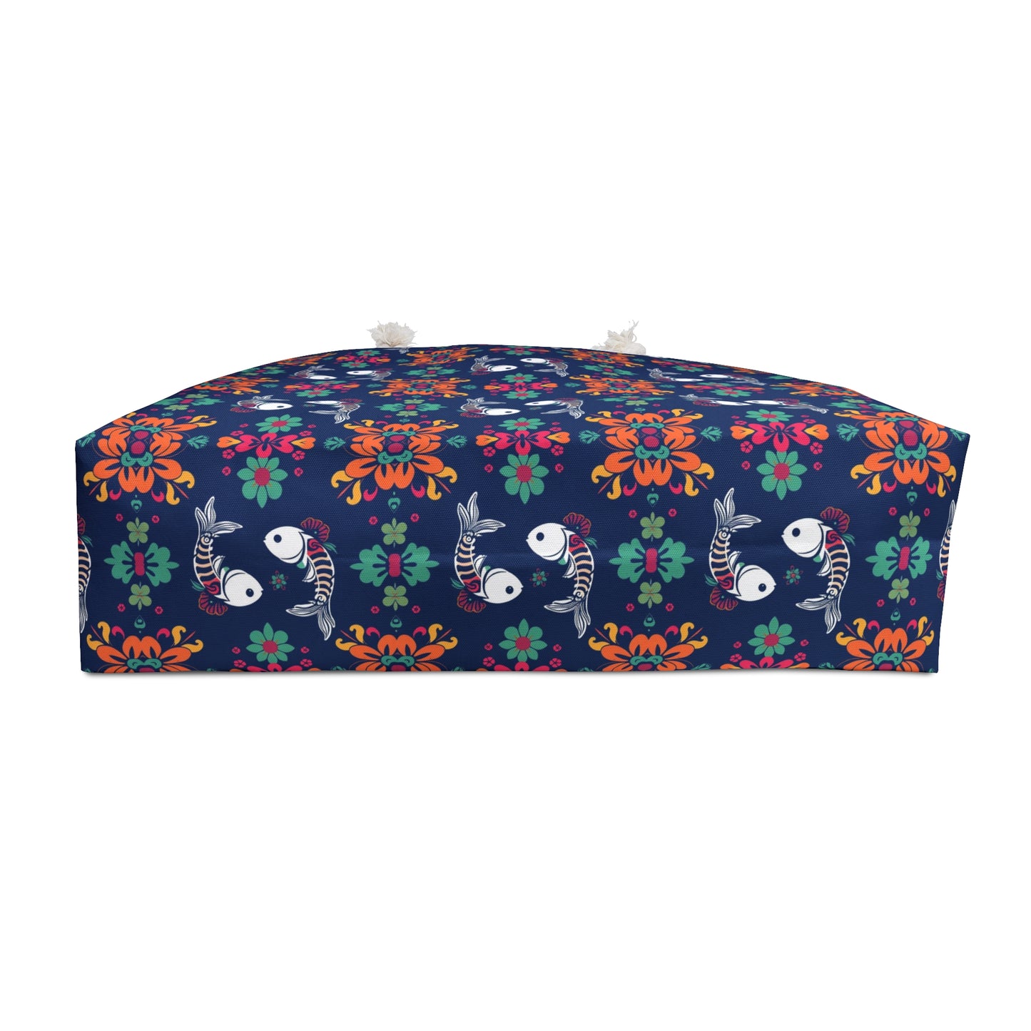 Weekender Bag, Pisces, Zodiac, Flower Pattern