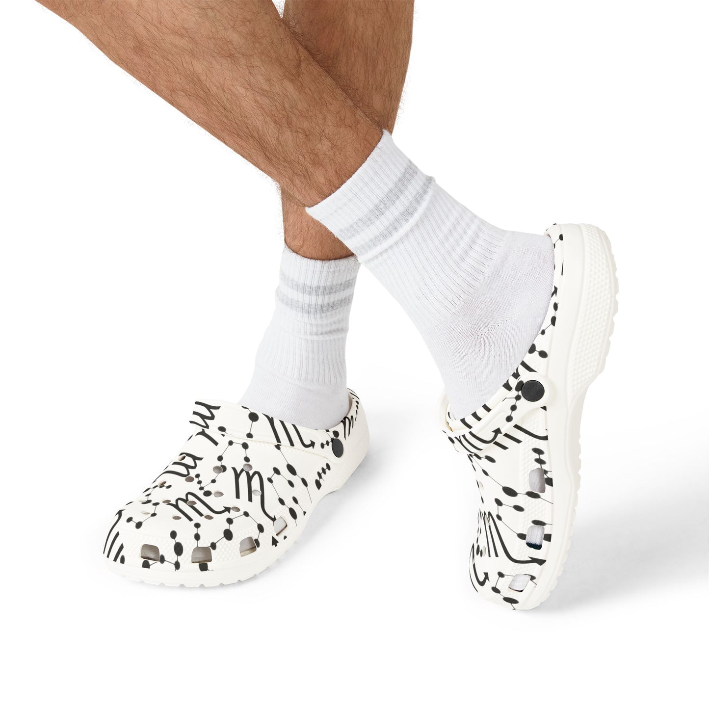 EVA Foam Rubber Shoes (AOP), Material 100% EVA, Scorpio Zodiac Design