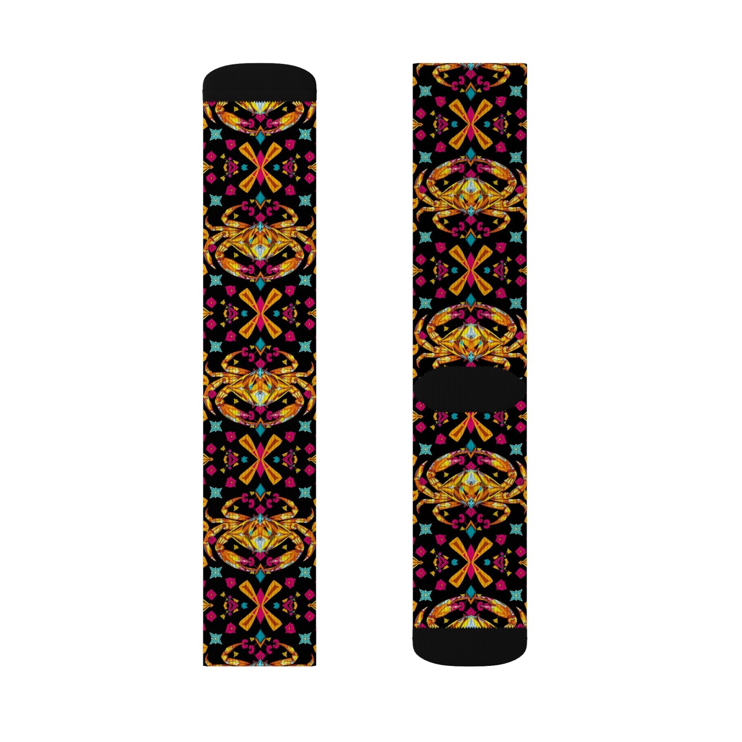 Sublimation Socks, Cancer, Zodiac, Jewel Pattern