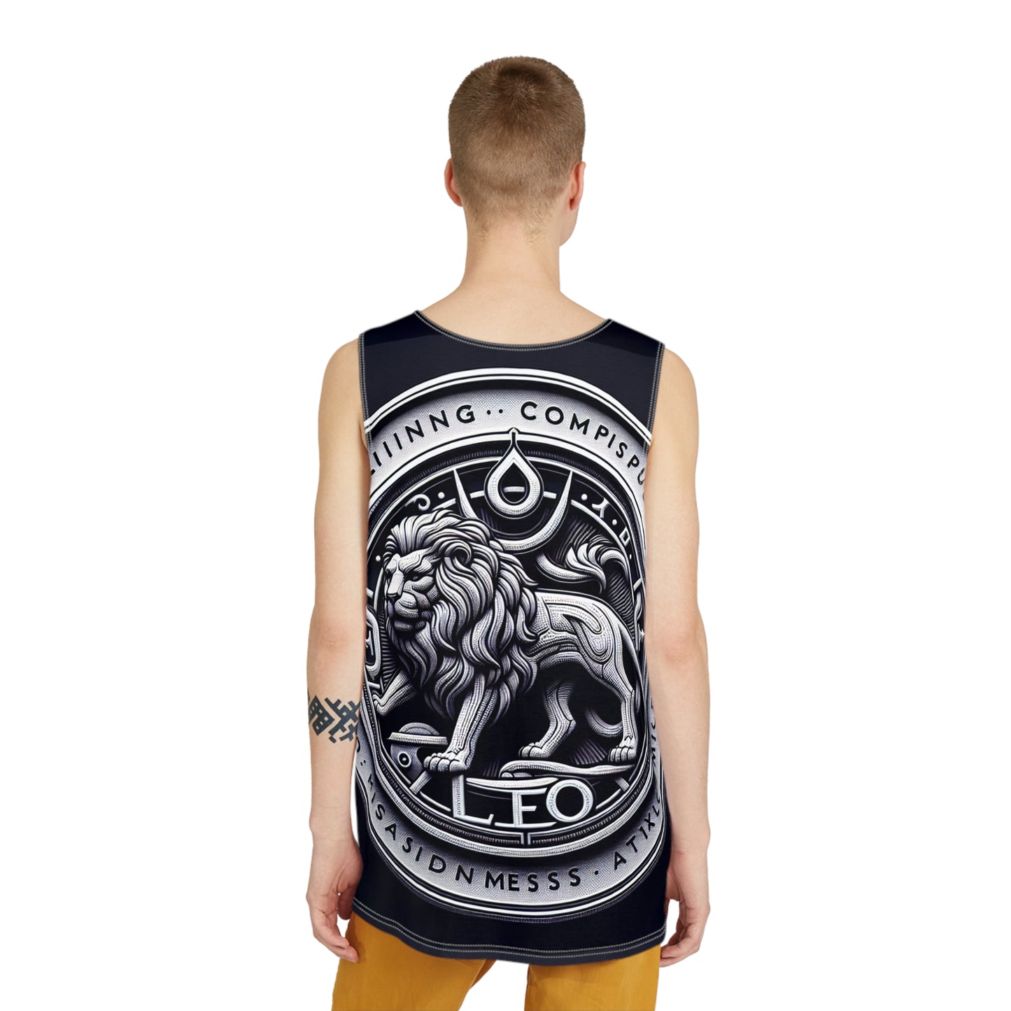Men's Tank (AOP), Regular fit, Gemini Zodiac Sign