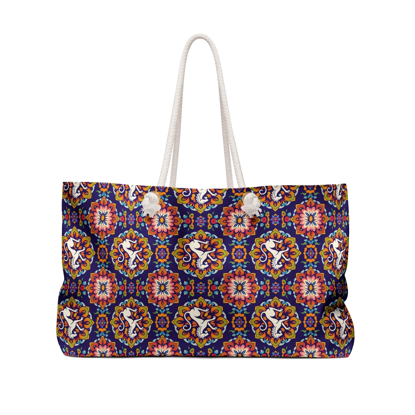 Weekender Bag, Virgo, Zodiac v2, Flower Pattern