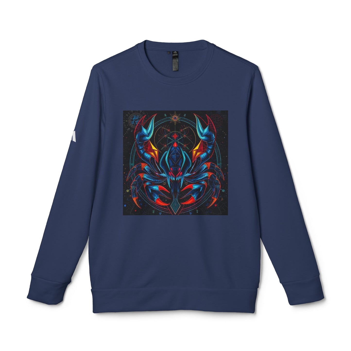 Adidas, Unisex Fleece Crewneck Sweatshirt, Scorpio, Pop Art, Zodiac
