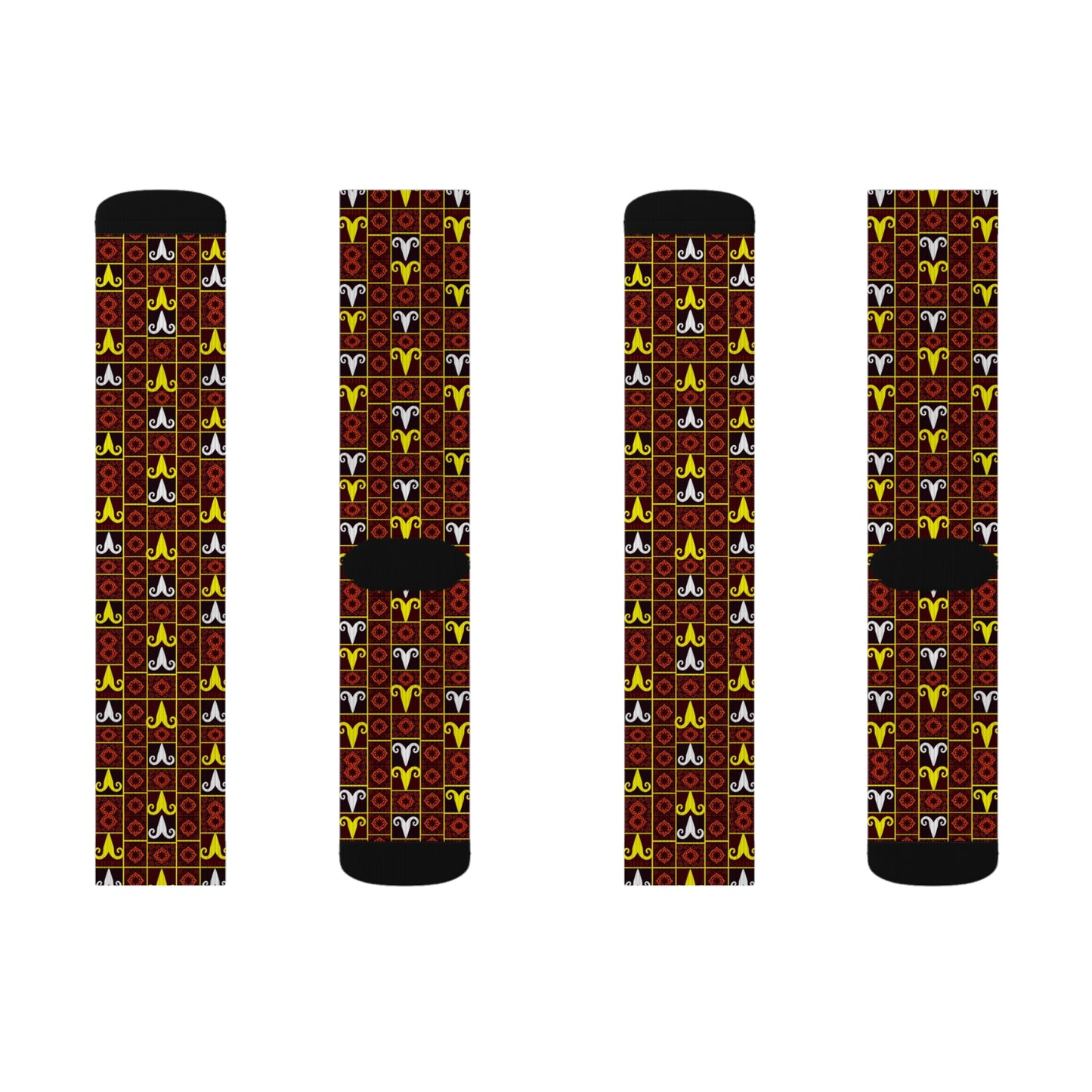Sublimation Socks, Aries, Zodiac, Shapes Pattern