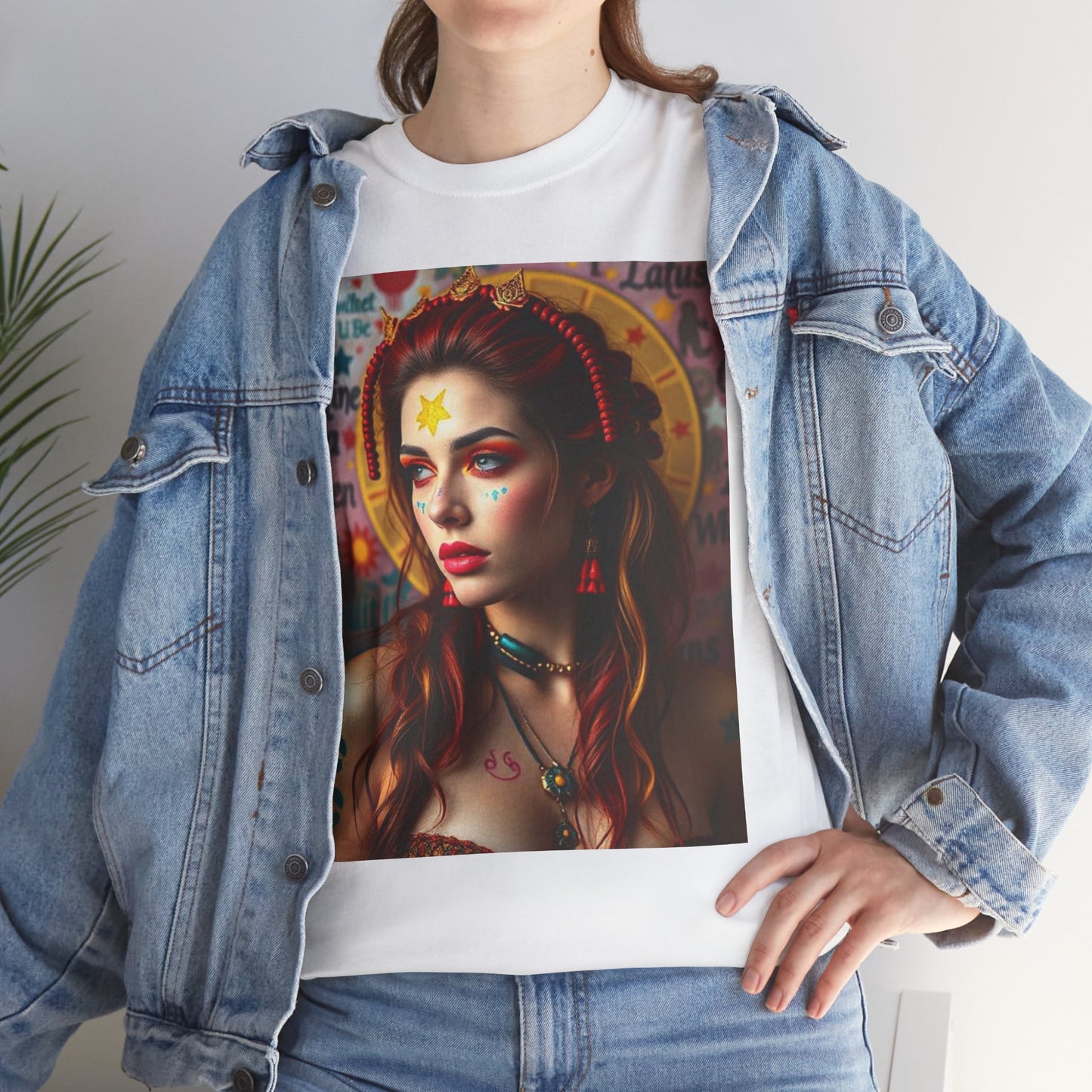 Unisex Heavy Cotton T-Shirt, Sagittarius, Zodiac, Sexy Art