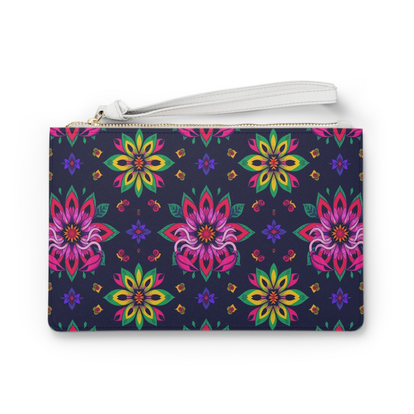 Clutch Bag, Scorpio, Zodiac v2, Flower Pattern