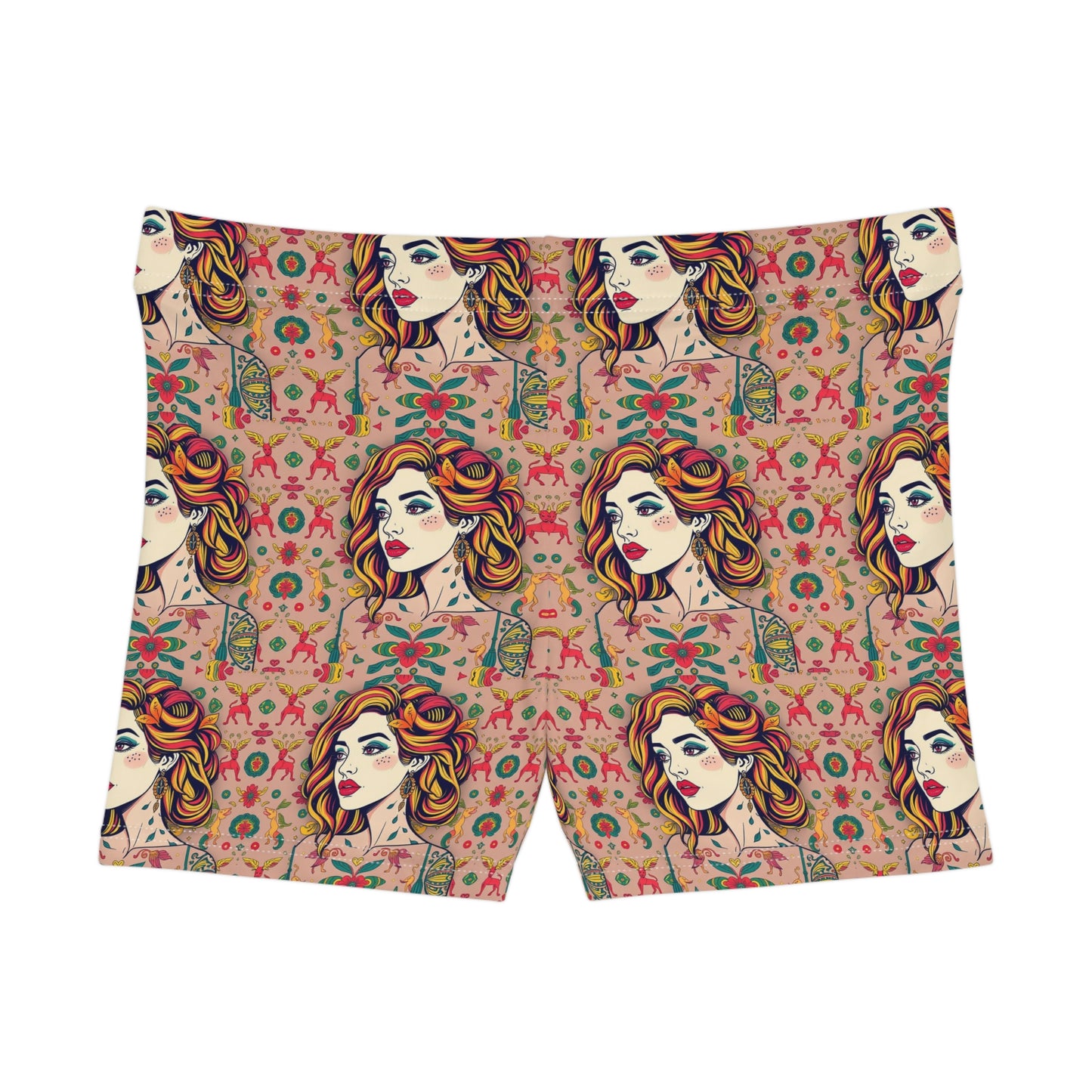 Women's Shorts, (AOP), Virgo, Zodiac v5, Sexy Pattern
