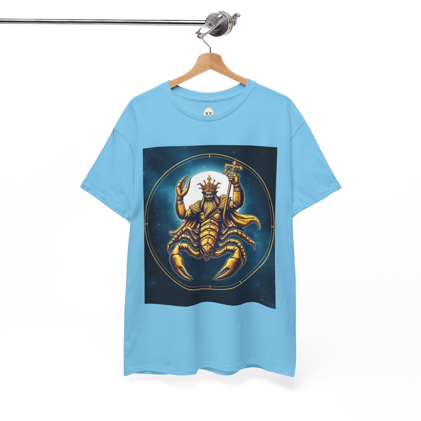 Unisex Heavy Cotton T-Shirt, Moon, Scorpio Zodiac Design