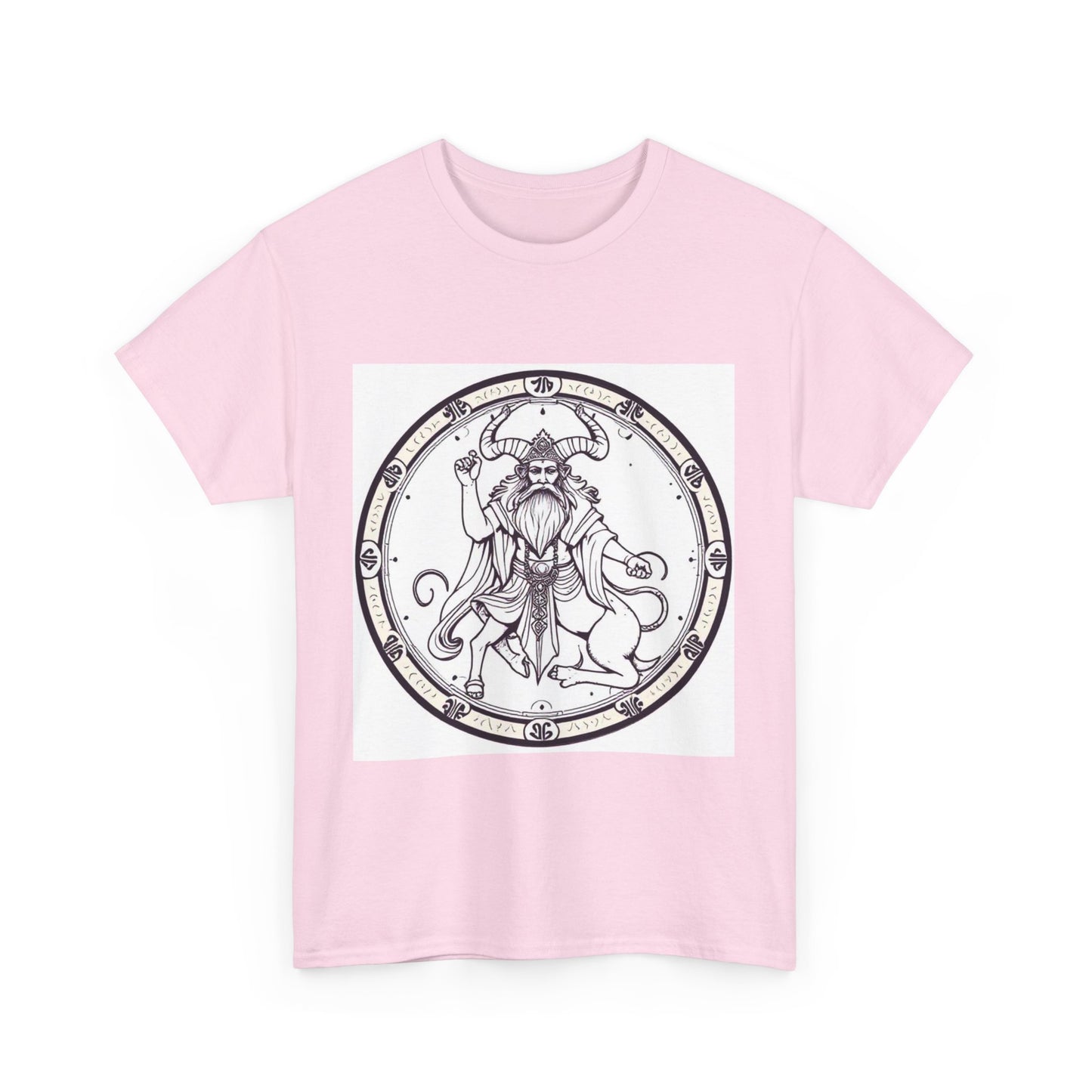 Unisex Heavy Cotton T-Shirt, Bull Centaur v1, Taurus Zodiac Design