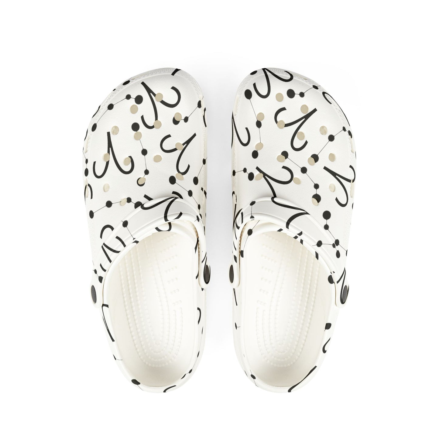 EVA Foam Rubber Shoes (AOP), Material 100% EVA, Aries Zodiac Design