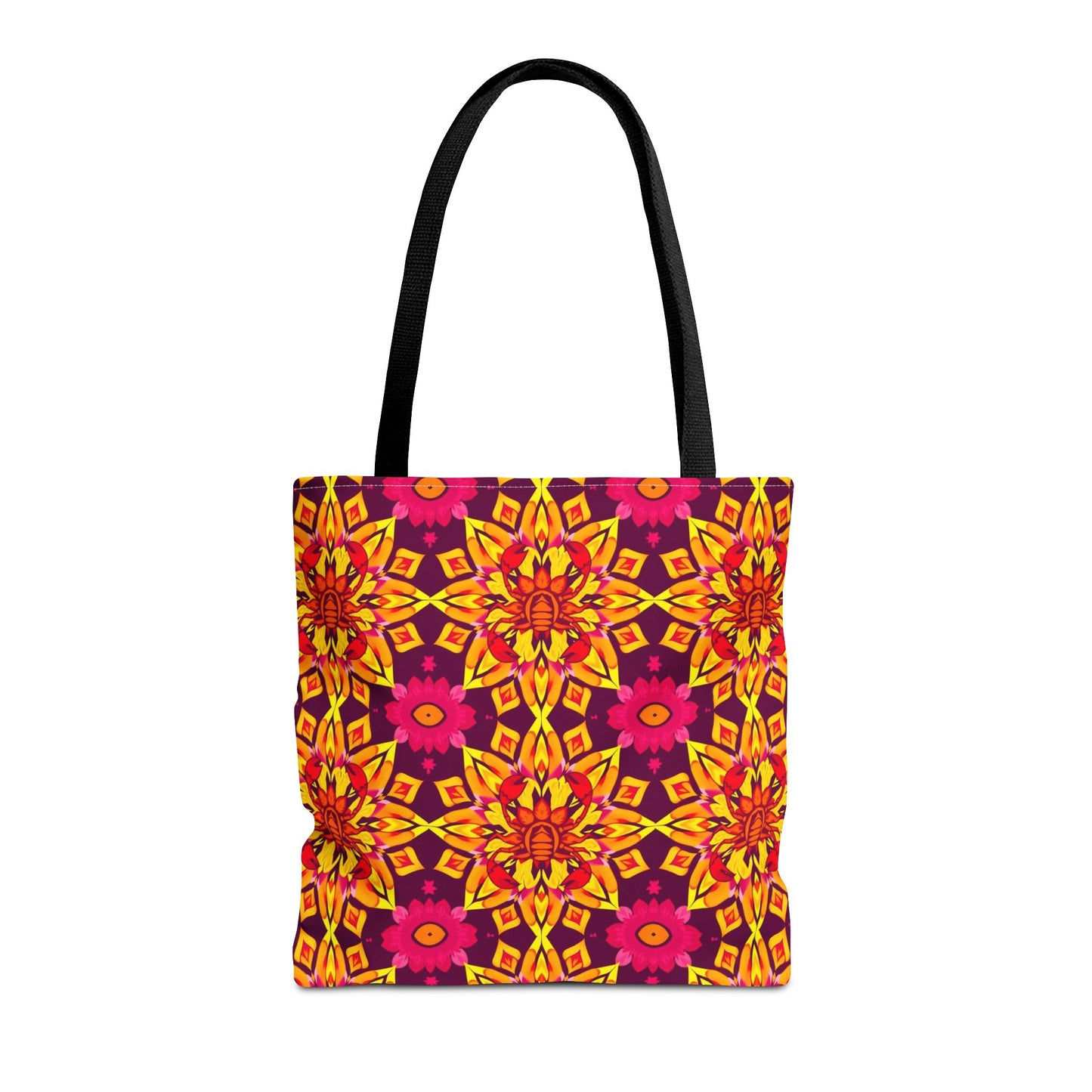 Tote Bag (AOP), Scorpio, Zodiac, Flower Pattern