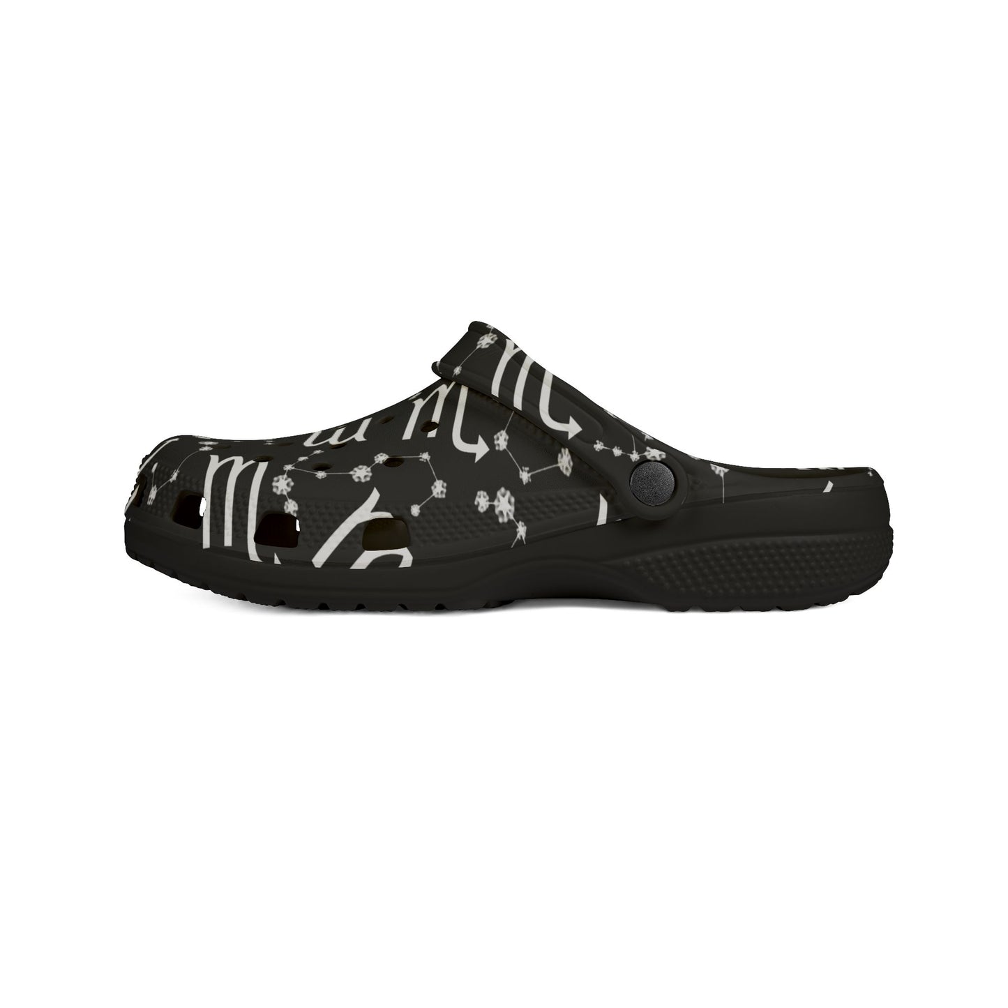 EVA Foam Rubber Shoes (AOP), Material 100% EVA, Scorpio Zodiac Design