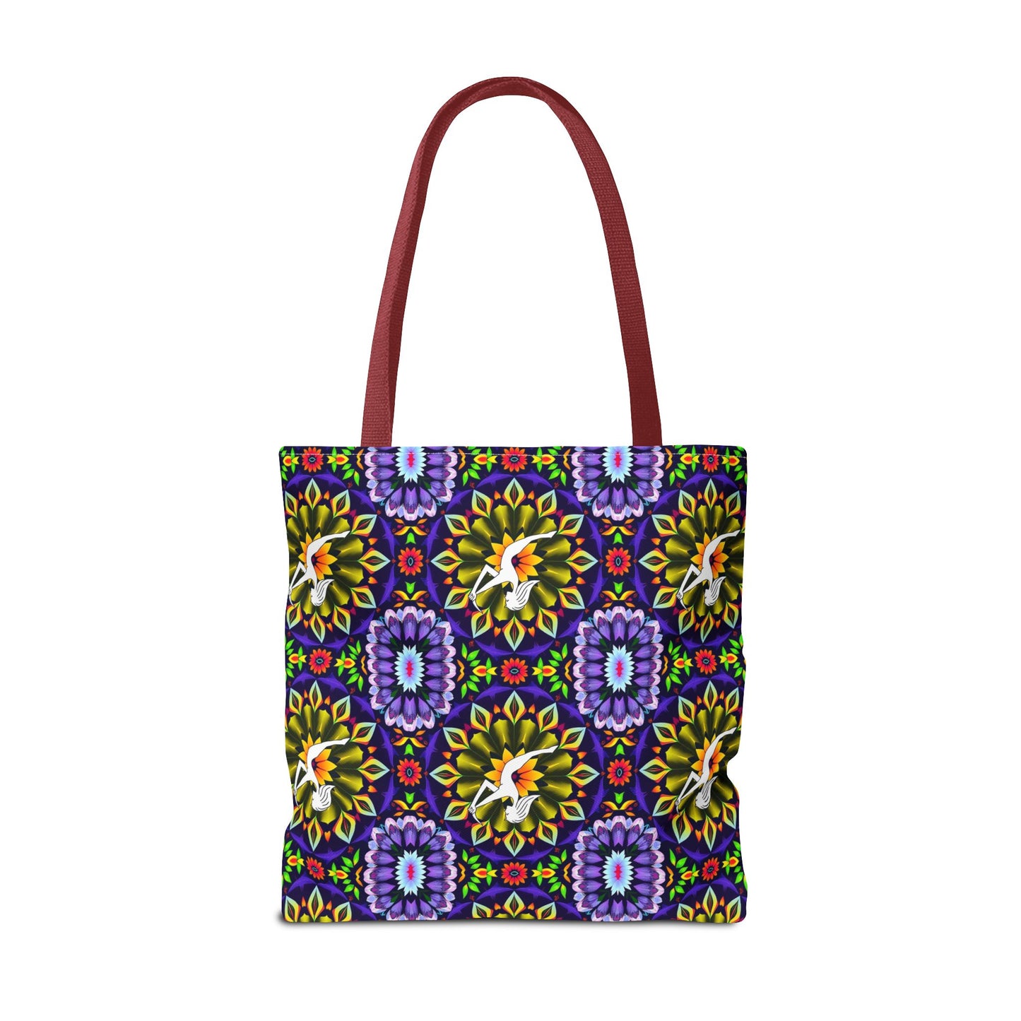 Tote Bag (AOP), Sagittarius, Zodiac v2, Flower Pattern