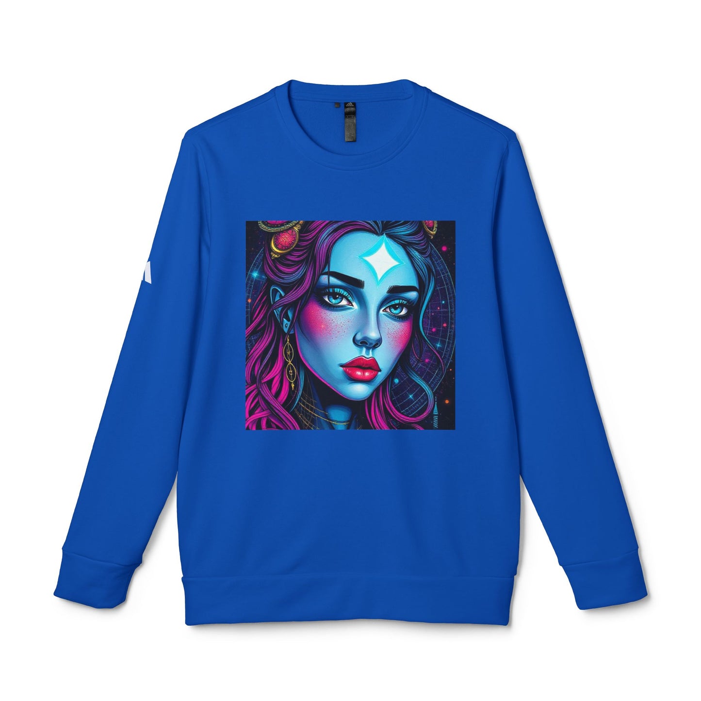 Adidas Unisex Fleece Crewneck Sweatshirt, Gemini, Pop Art, Zodiac