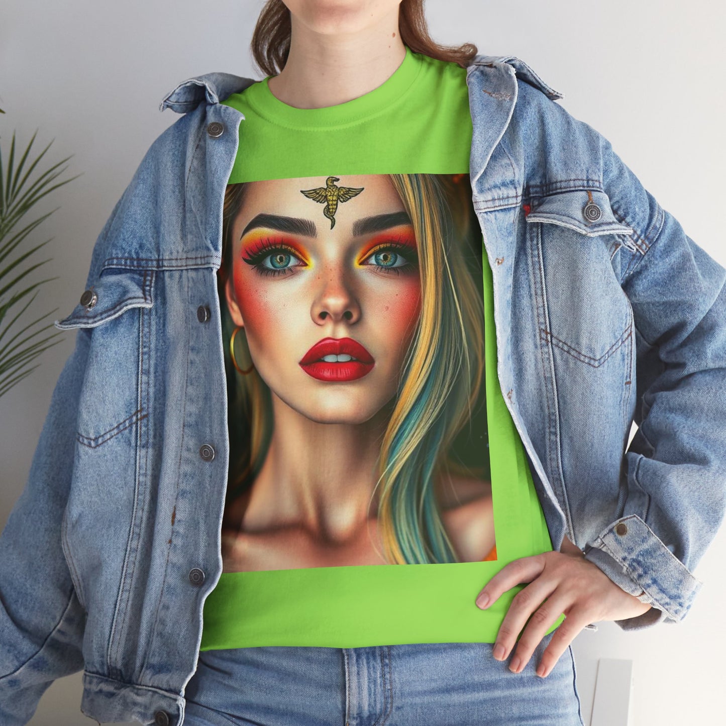 Unisex Heavy Cotton T-Shirt, Virgo, Zodiac, Sexy Art