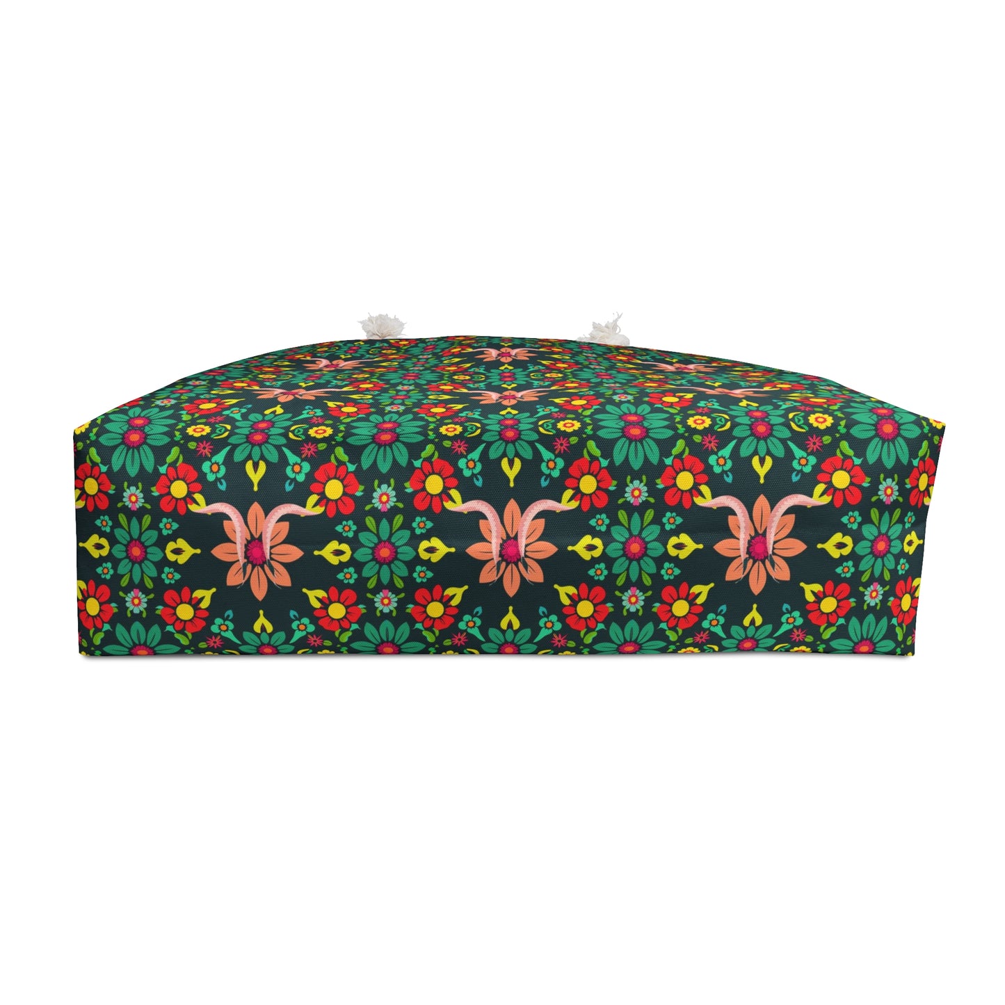 Weekender Bag, Aquarius, Zodiac v4, Flower Pattern