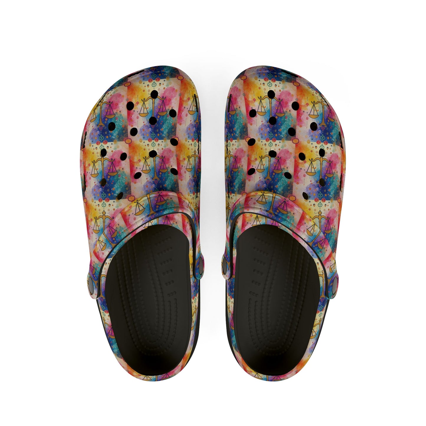 EVA Foam Rubber Shoes, (AOP), Libra, Zodiac v3, Pattern
