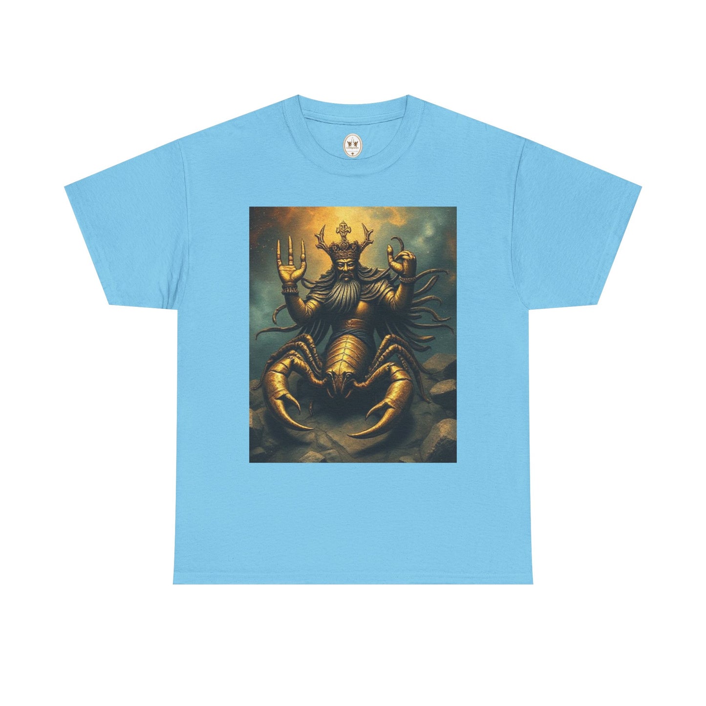 Unisex Heavy Cotton T-Shirt, Desert Scorpio King, Zodiac Design