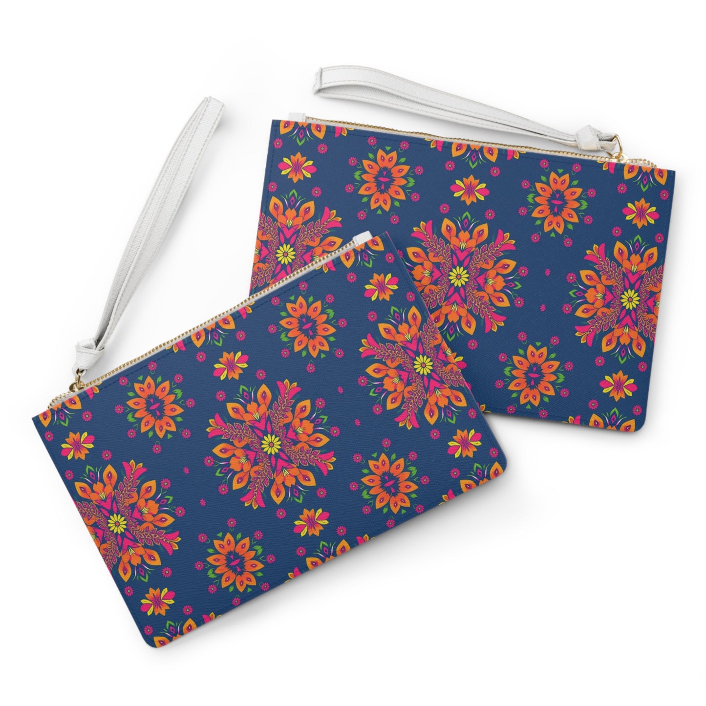 Clutch Bag, Gemini, Zodiac v2, Flower Pattern