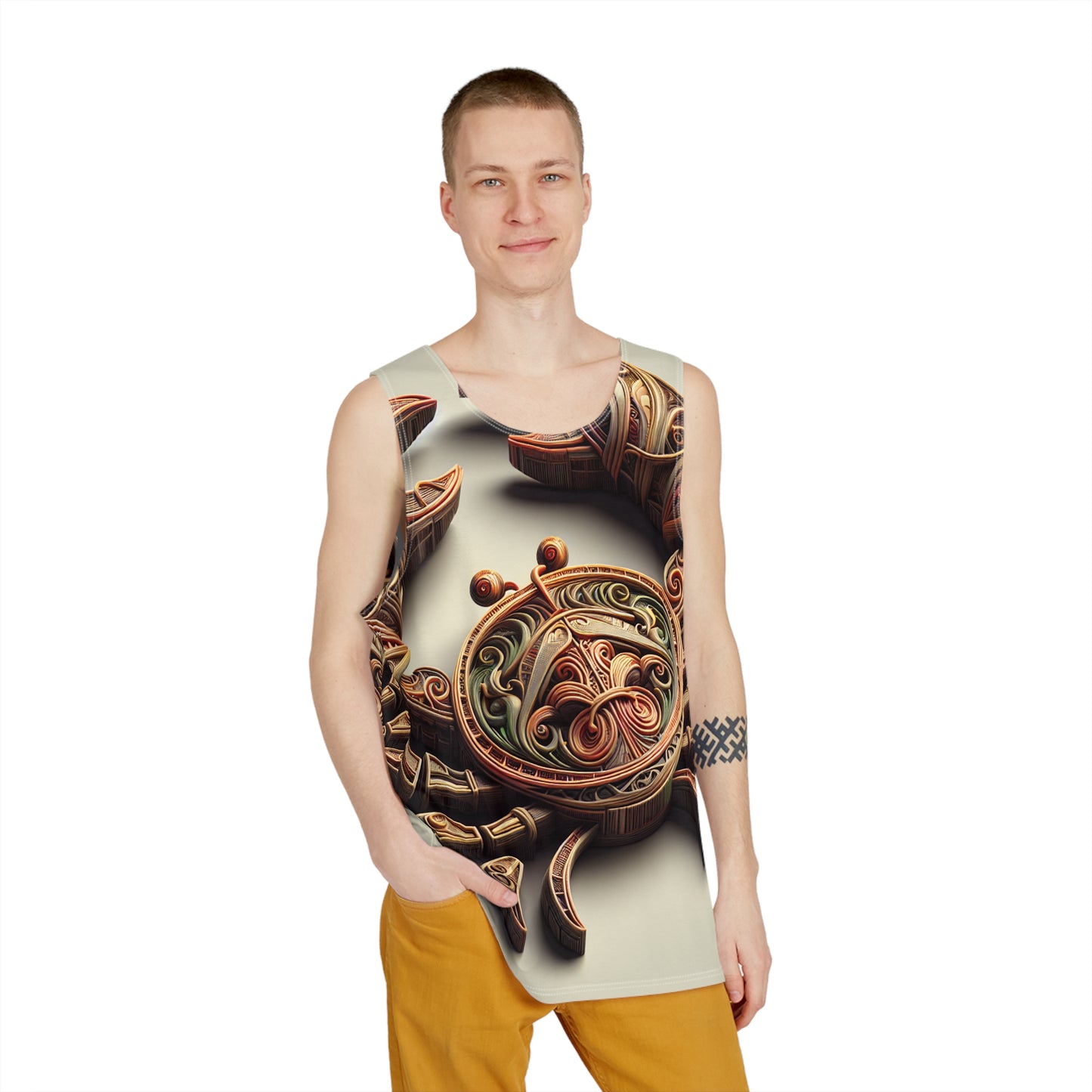 Men's Tank (AOP), Regular fit, Crab Cancer Zodiac Sign