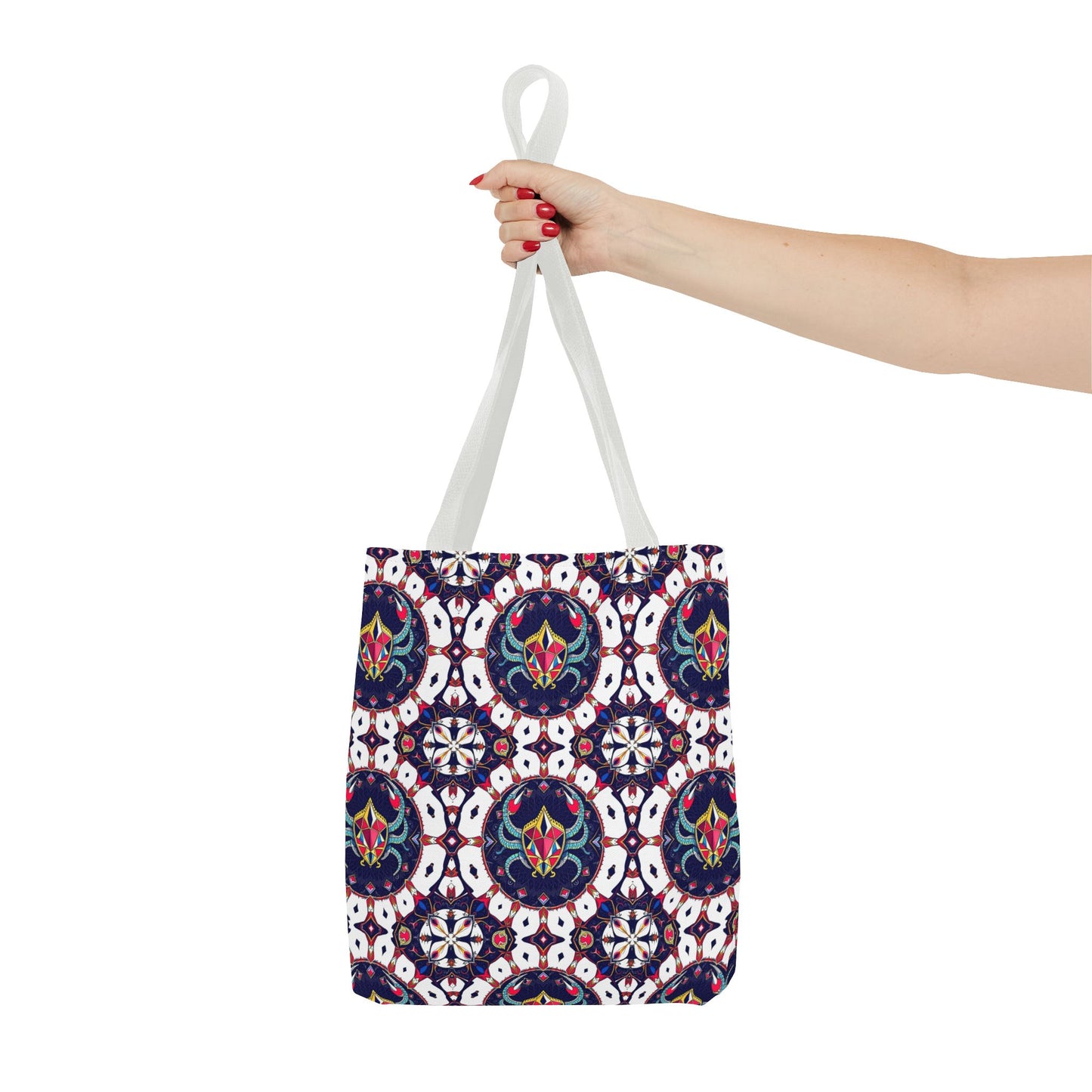 Tote Bag (AOP), Scorpio, Zodiac v1, Jewel Pattern