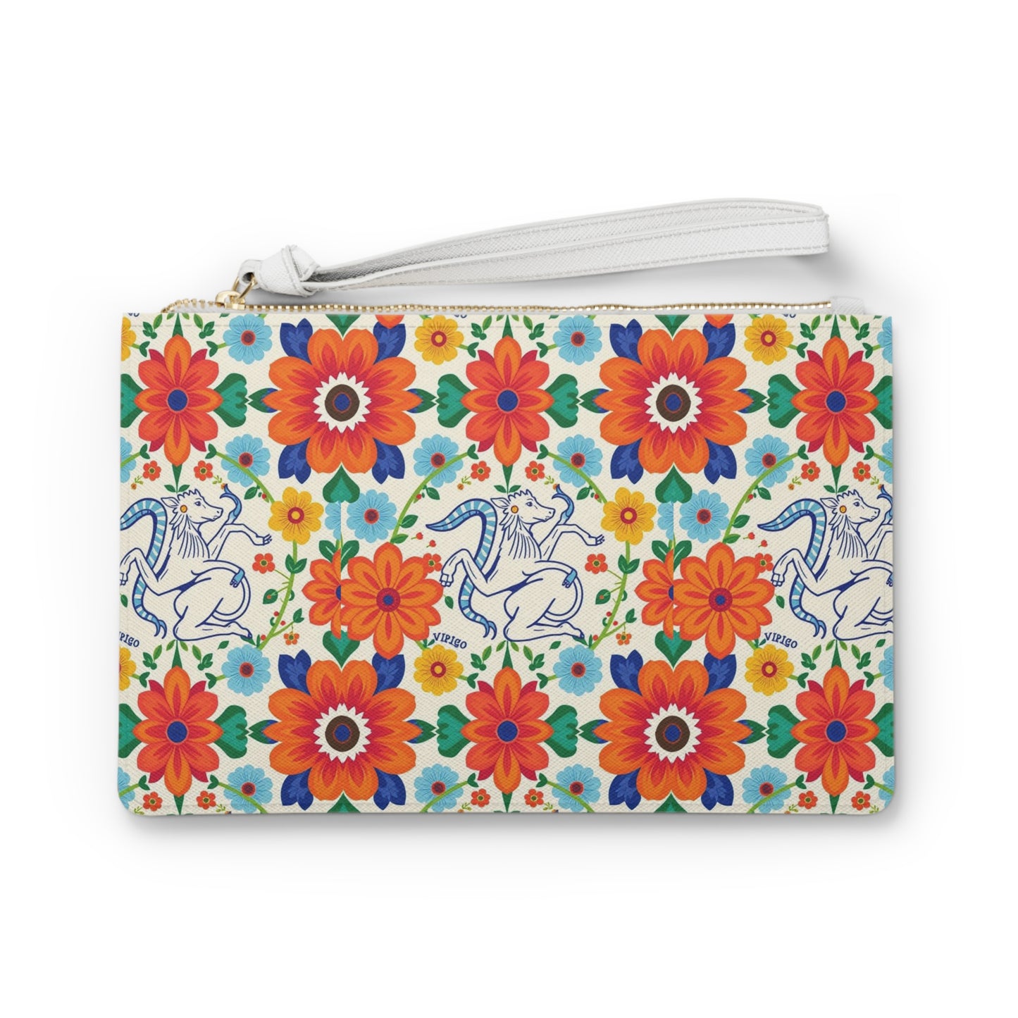 Clutch Bag, Virgo, Zodiac, Flower Pattern