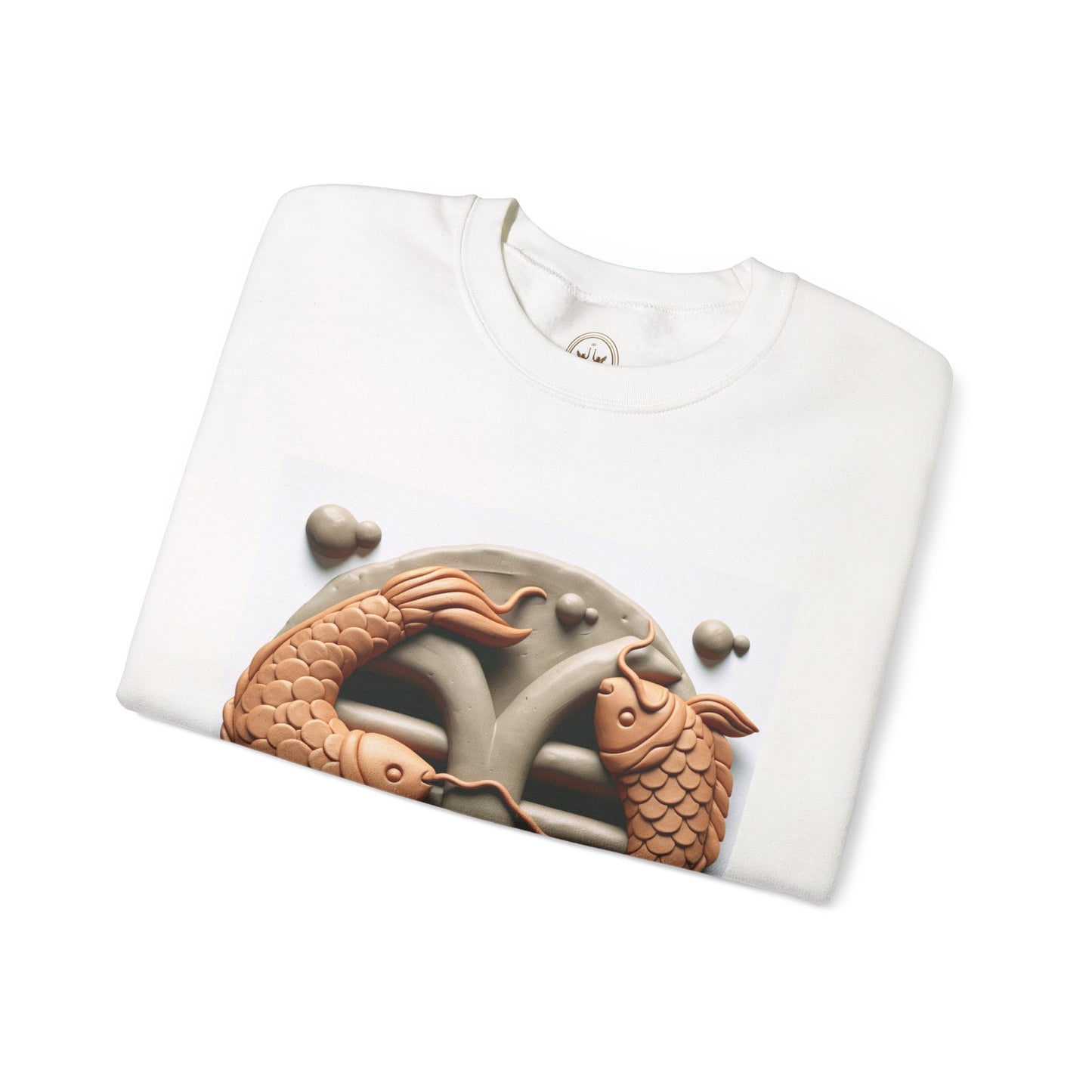 Unisex Heavy Blend™ Crewneck Sweatshirt,Two Fishes Pisces Zodiac Design