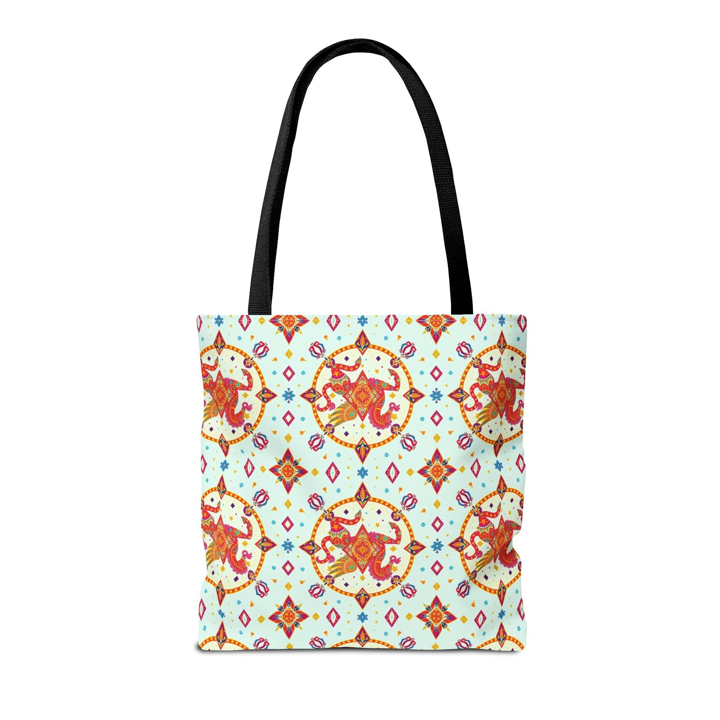 Tote Bag (AOP), Aquarius, Zodiac v1, Jewel Pattern
