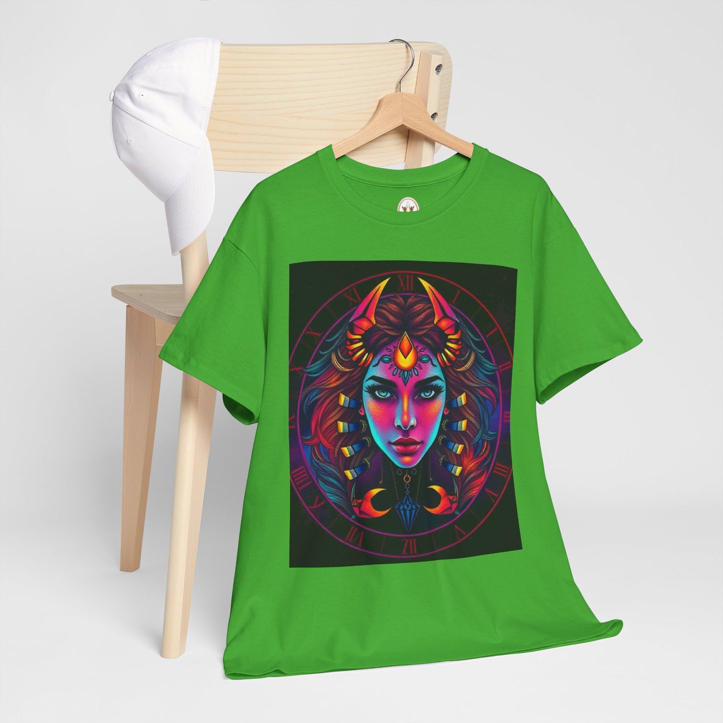 Unisex Heavy Cotton T-Shirt, Scorpio, Zodiac v4, Sexy Art