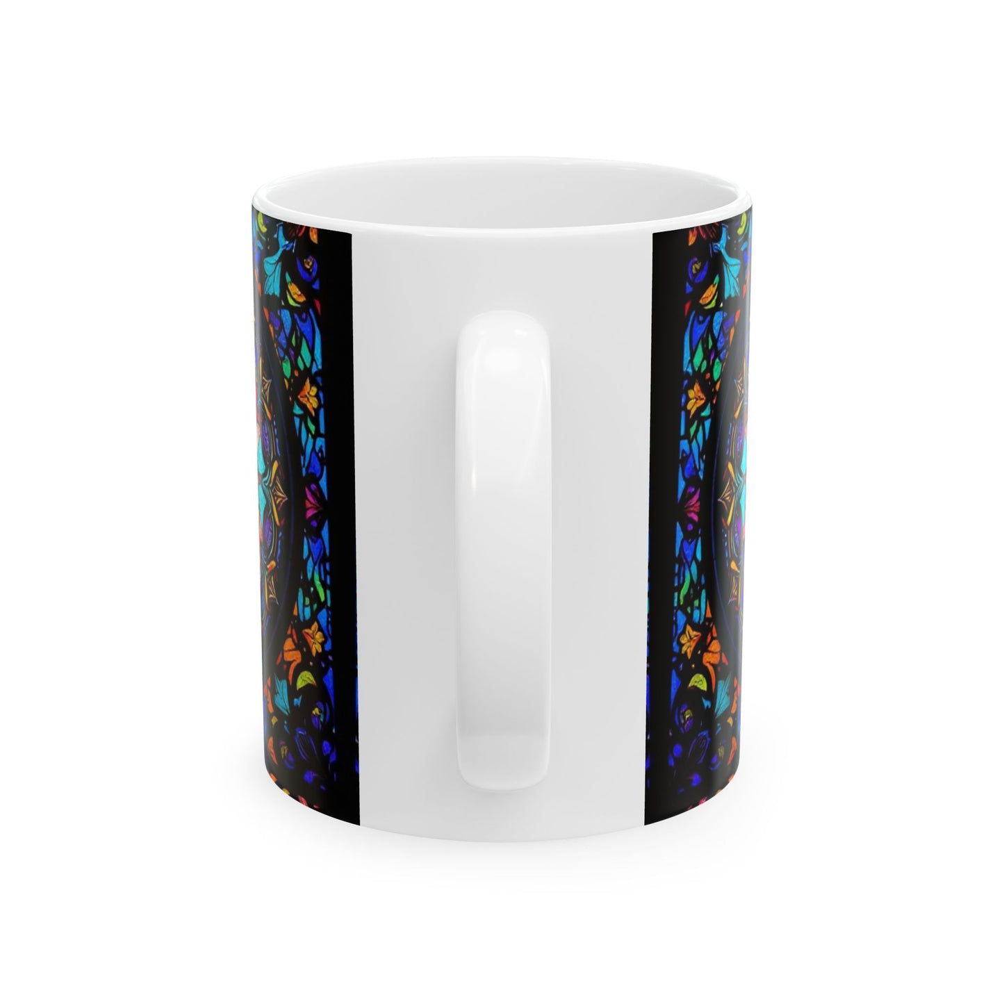 Ceramic Mug, (11oz, 15oz), Ceramic Coffee Mug, AOP, Glass Design, Libra Zodiac