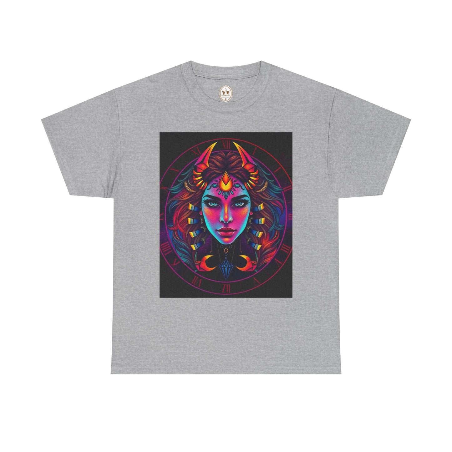 Unisex Heavy Cotton T-Shirt, Scorpio, Zodiac v4, Sexy Art