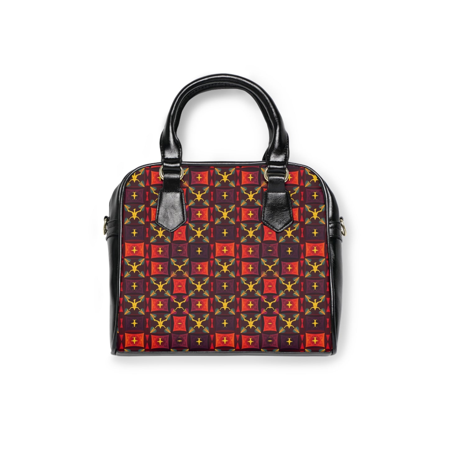 Shoulder Handbag, Sagittarius, Zodiac v1, Shapes Pattern