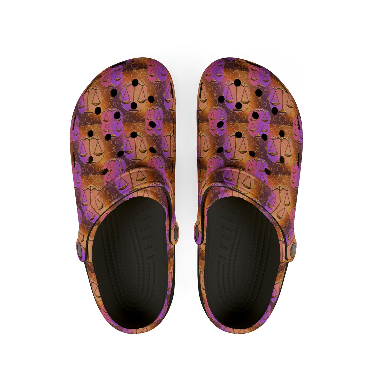 EVA Foam Rubber Shoes, (AOP), Libra, Zodiac, Pattern