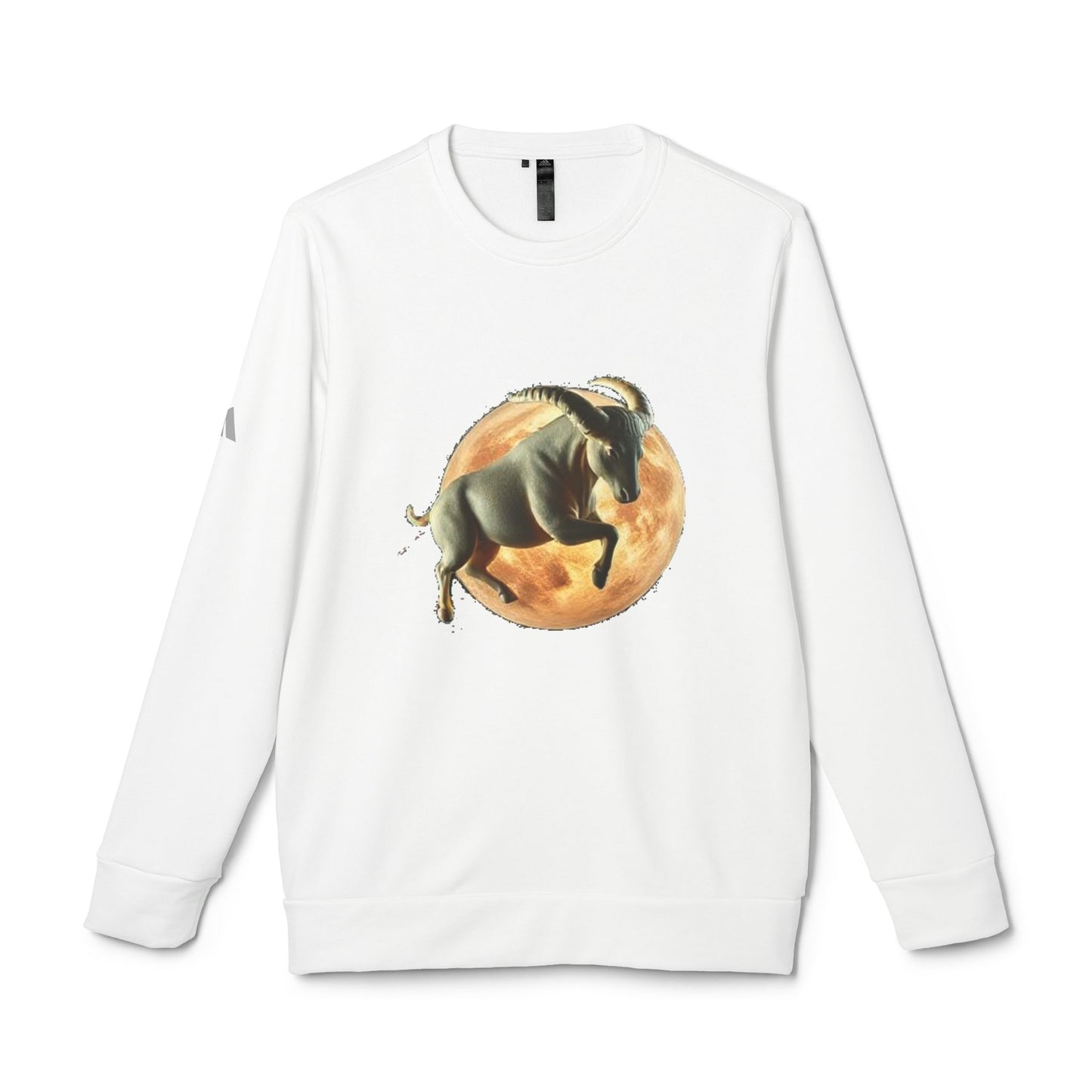Adidas, Unisex Fleece Crewneck Sweatshirt, Taurus, Planet Animal, Zodiac