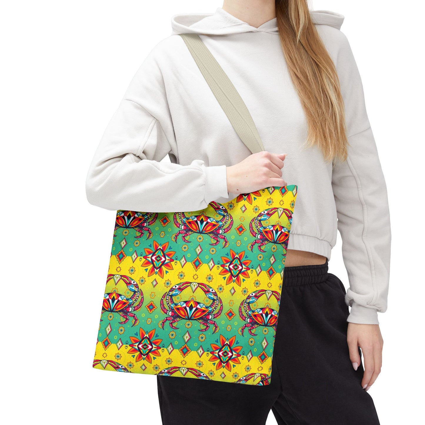 Tote Bag (AOP), Cancer, Zodiac, Jewel Pattern