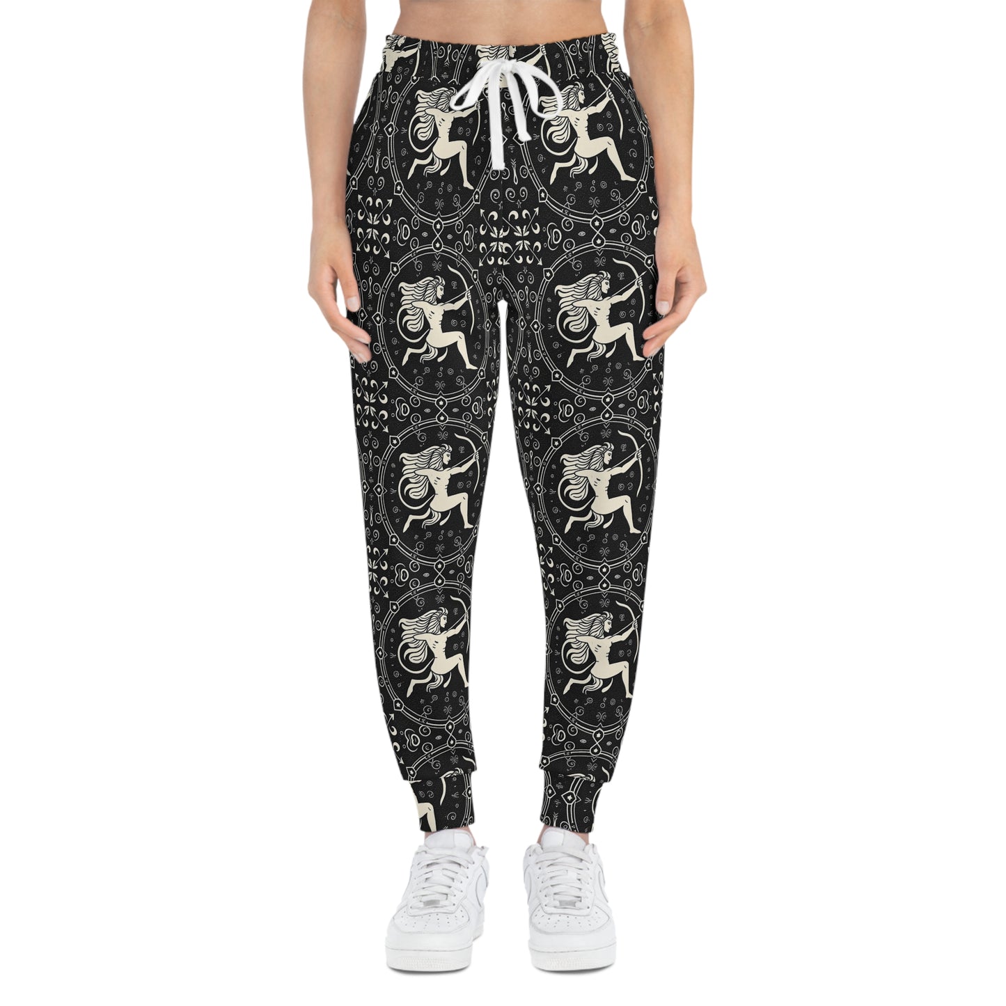 Athletic Joggers, Zodiac Design, Pattern, Sagittarius, AOP