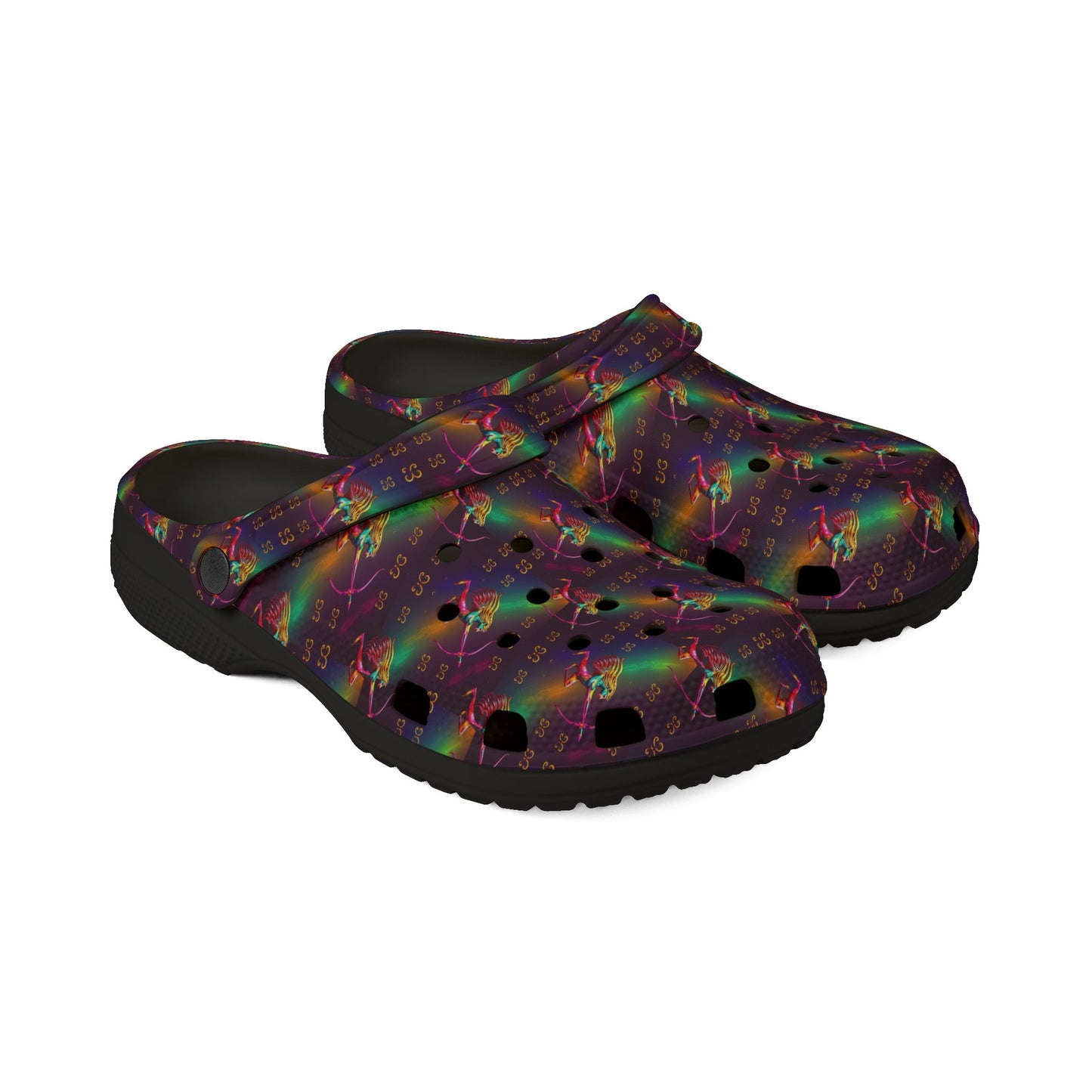 EVA Foam Rubber Shoes, (AOP), Sagittarius, Zodiac v1, Pattern