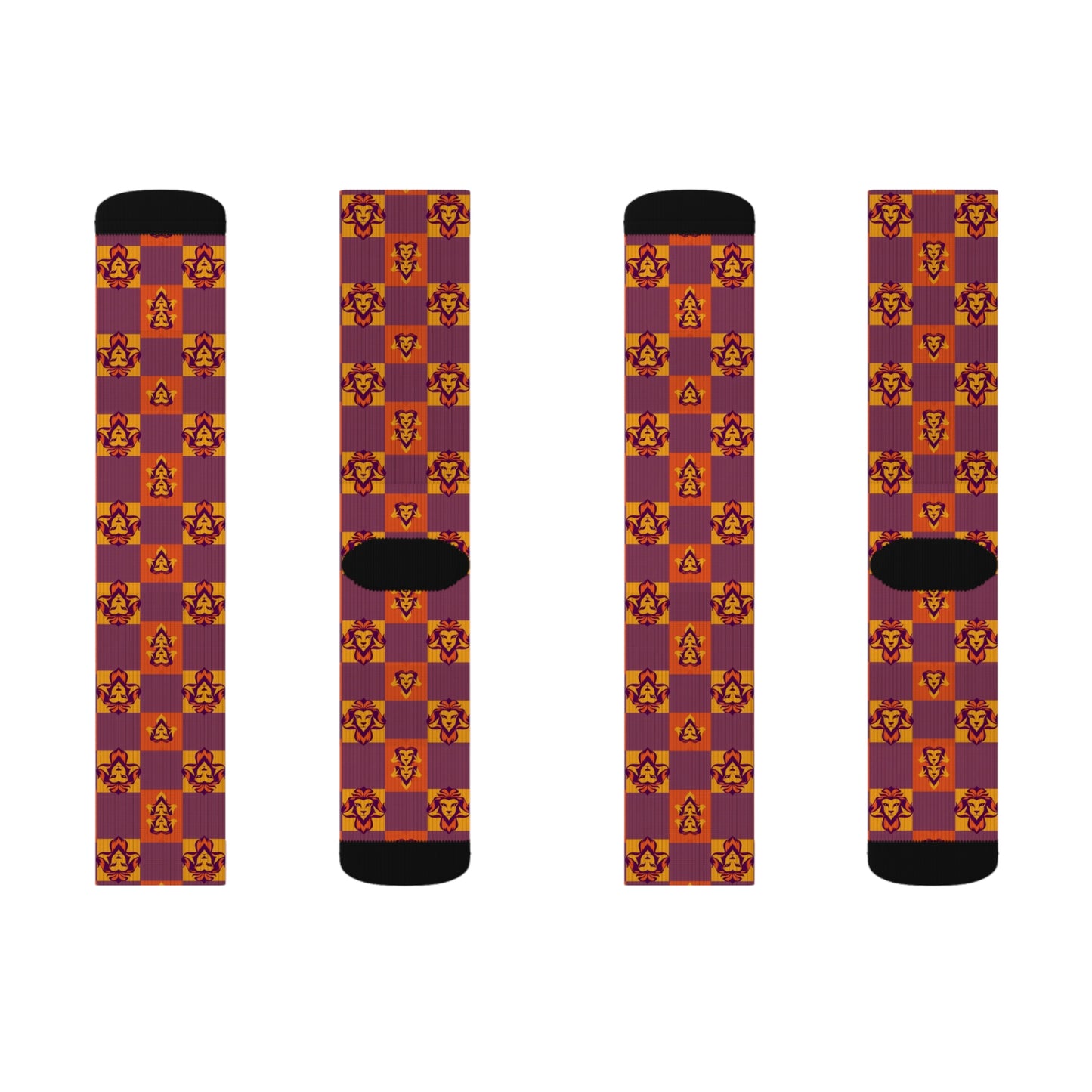 Sublimation Socks, Leo, Zodiac v2, Shapes Pattern